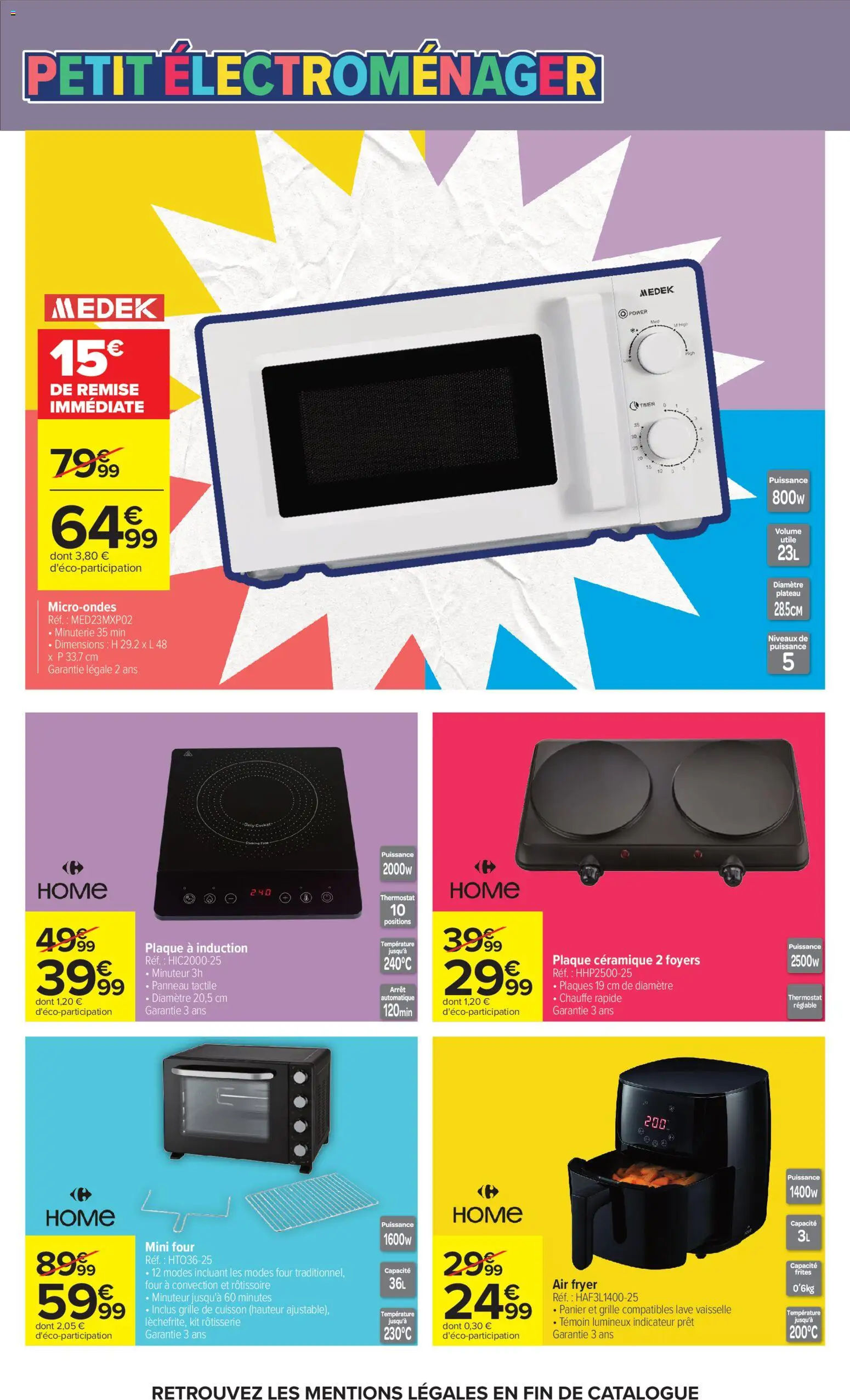 {H1} | Page: 77 | Produits: Plaque a induction, Four, Plateau, Air fryer