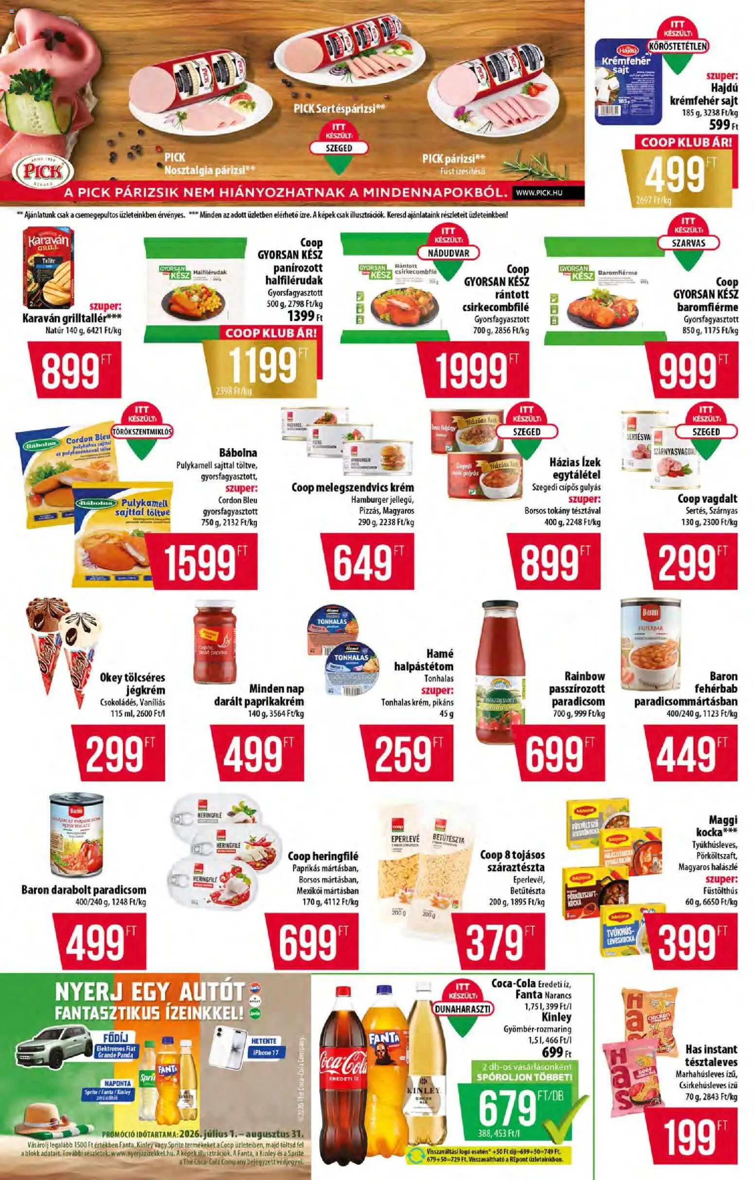 COOP akciós ujság - amely érvényes a következő dátumtól: 09.07.2026 | Oldal: 4