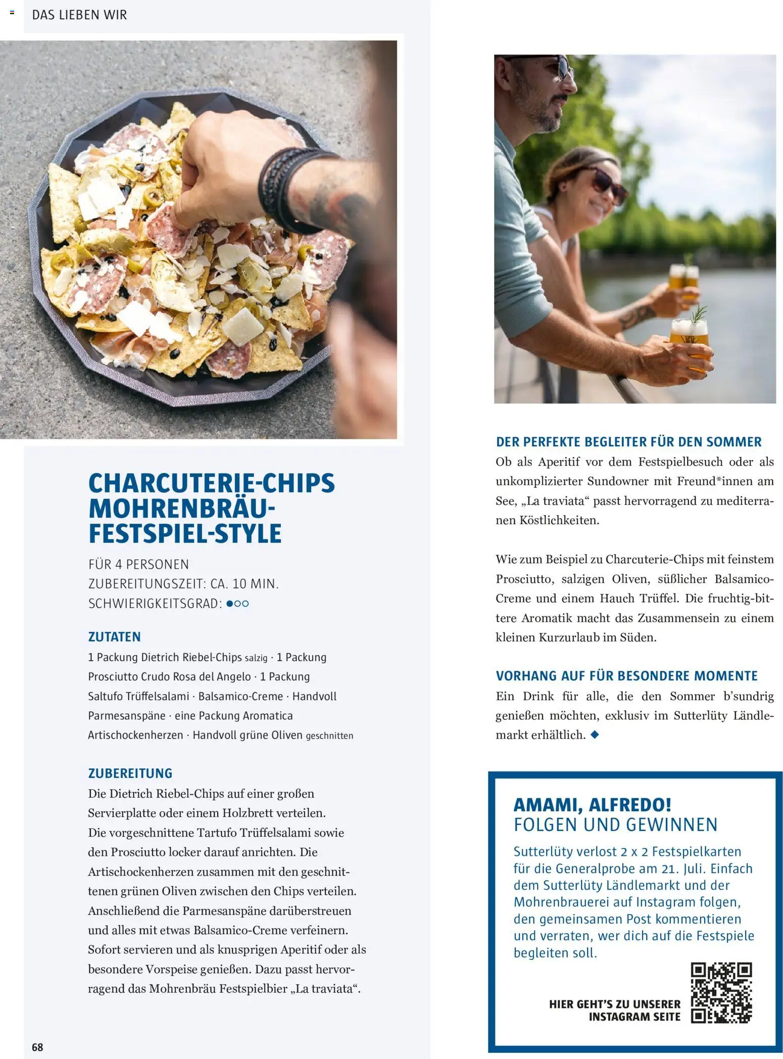 Sutterlüty Sommer 2026 gültig ab 21.10.2026 | Seite: 68 | Produkte: Chips, Zutaten, Oliven, Creme