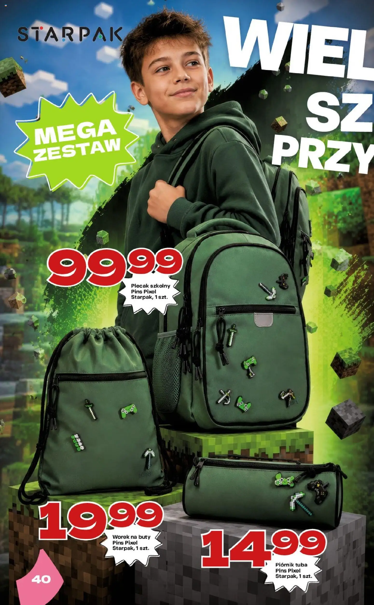Twój Market gazetka - Katalog szkolny od 20.07.2026 | Strona: 40 | Produkty: Buty, Plecak