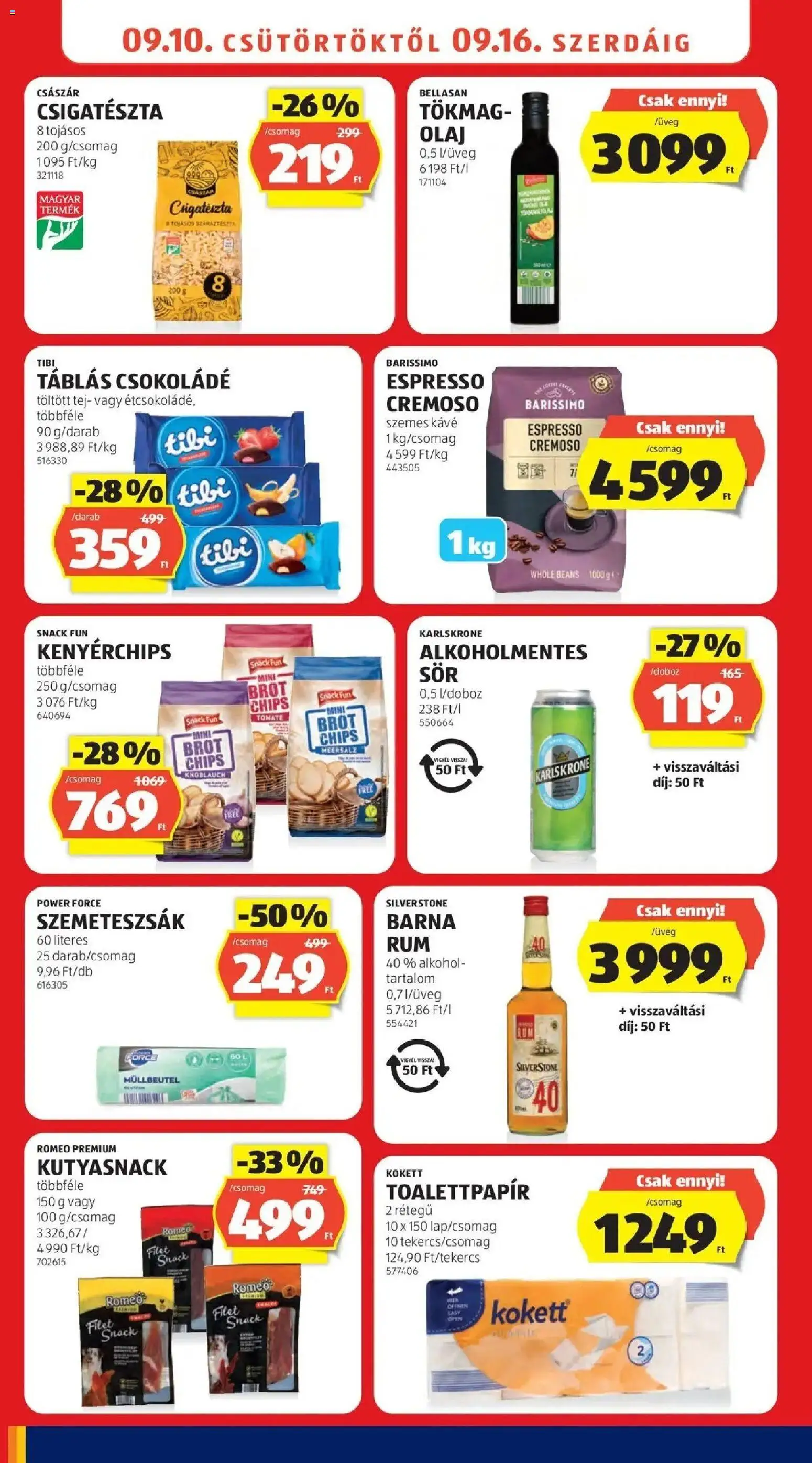 Aldi akciós ujság - amely érvényes a következő dátumtól: 2026.09.05. | Oldal: 8 | Termékek: Tökmag, Alkohol, Tej, Csokoládé