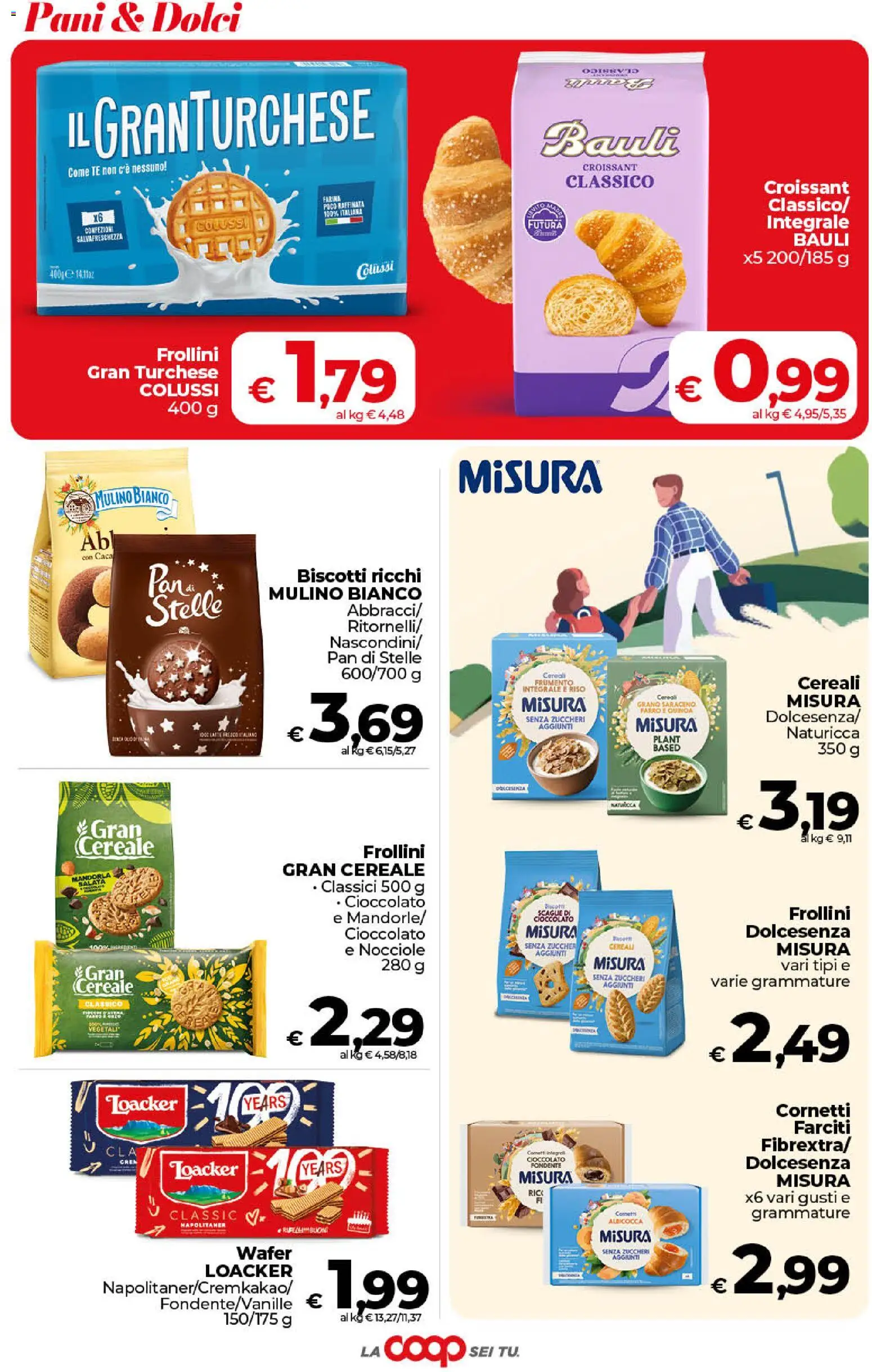 Volantino COOP del 11/08/2026 | Pagina: 30 | Prodotti: Biscotti, Latte, Nocciole, Croissant