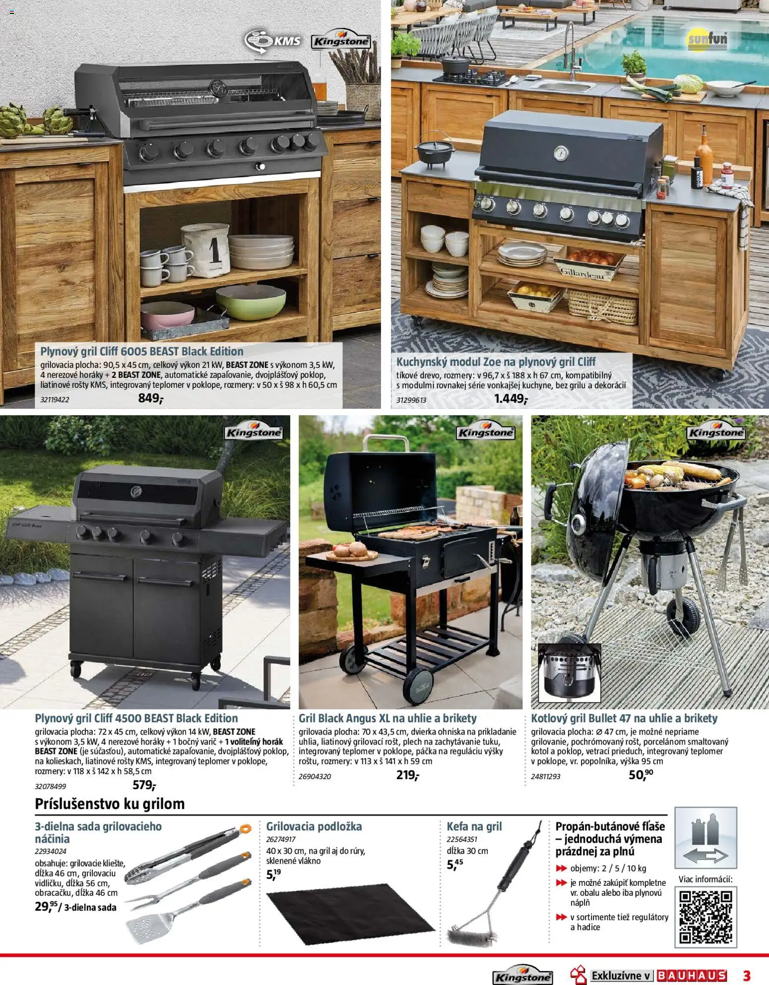 Nové Bauhaus akcie – leták je platný od 29.06.2026 | Strana: 3 | Produkty: Gril, Teplomer, Varič