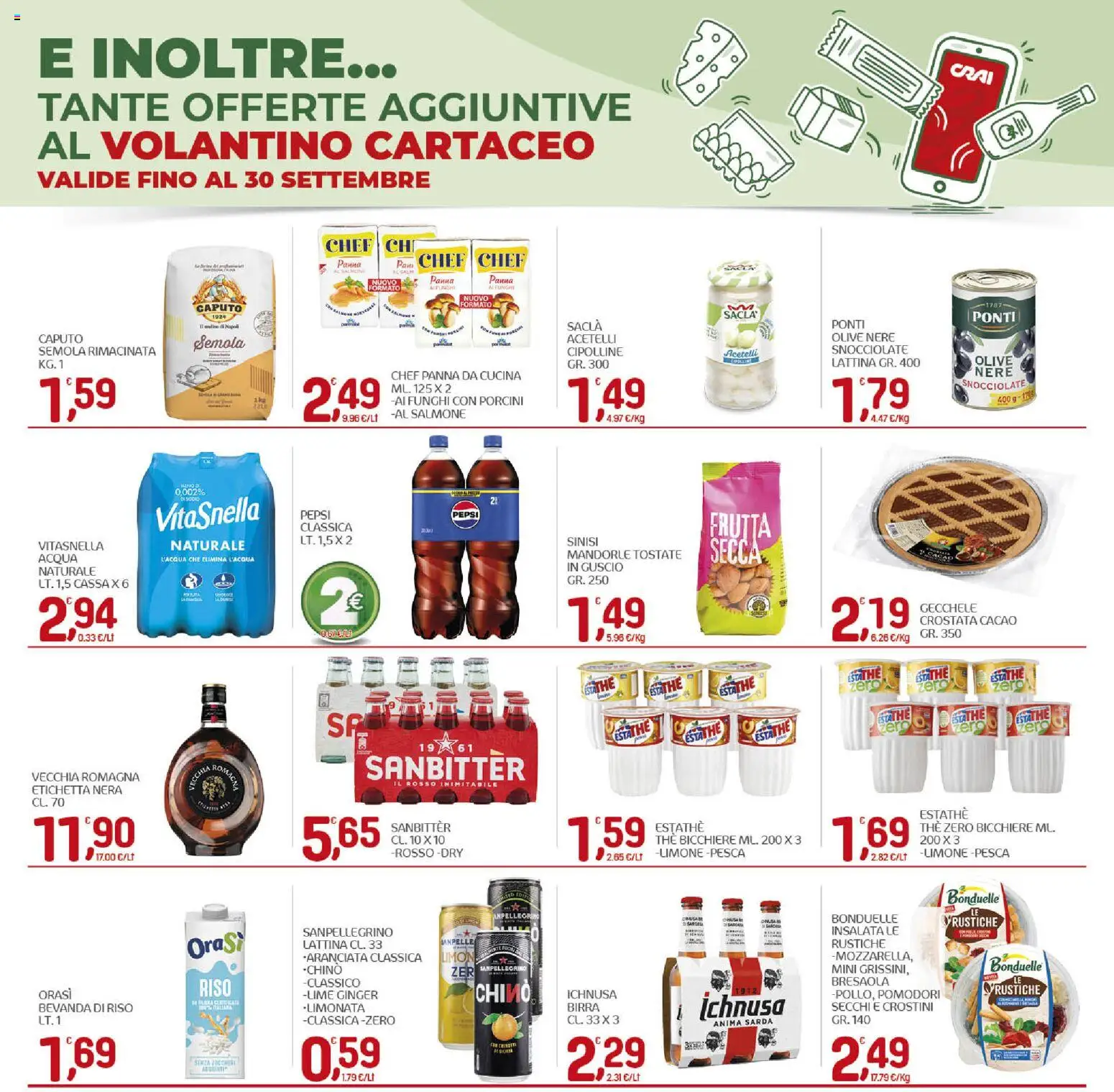 Volantino CRAI del 17/09/2026 | Pagina: 23 | Prodotti: Birra, Funghi, Lime, Cacao
