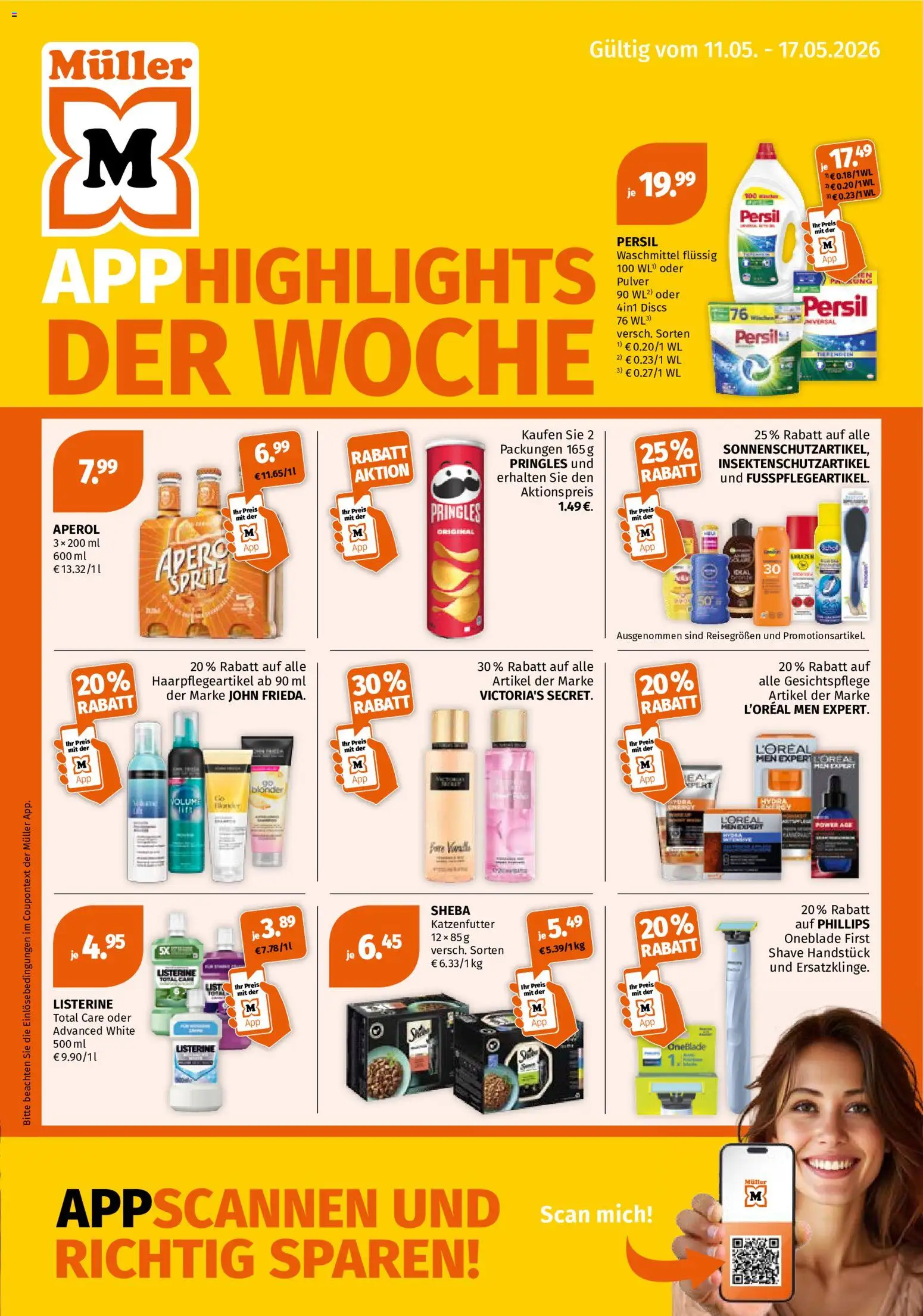 Müller Flugblatt gültig ab 11.05.2026 | Seite: 1 | Produkte: Waschmittel