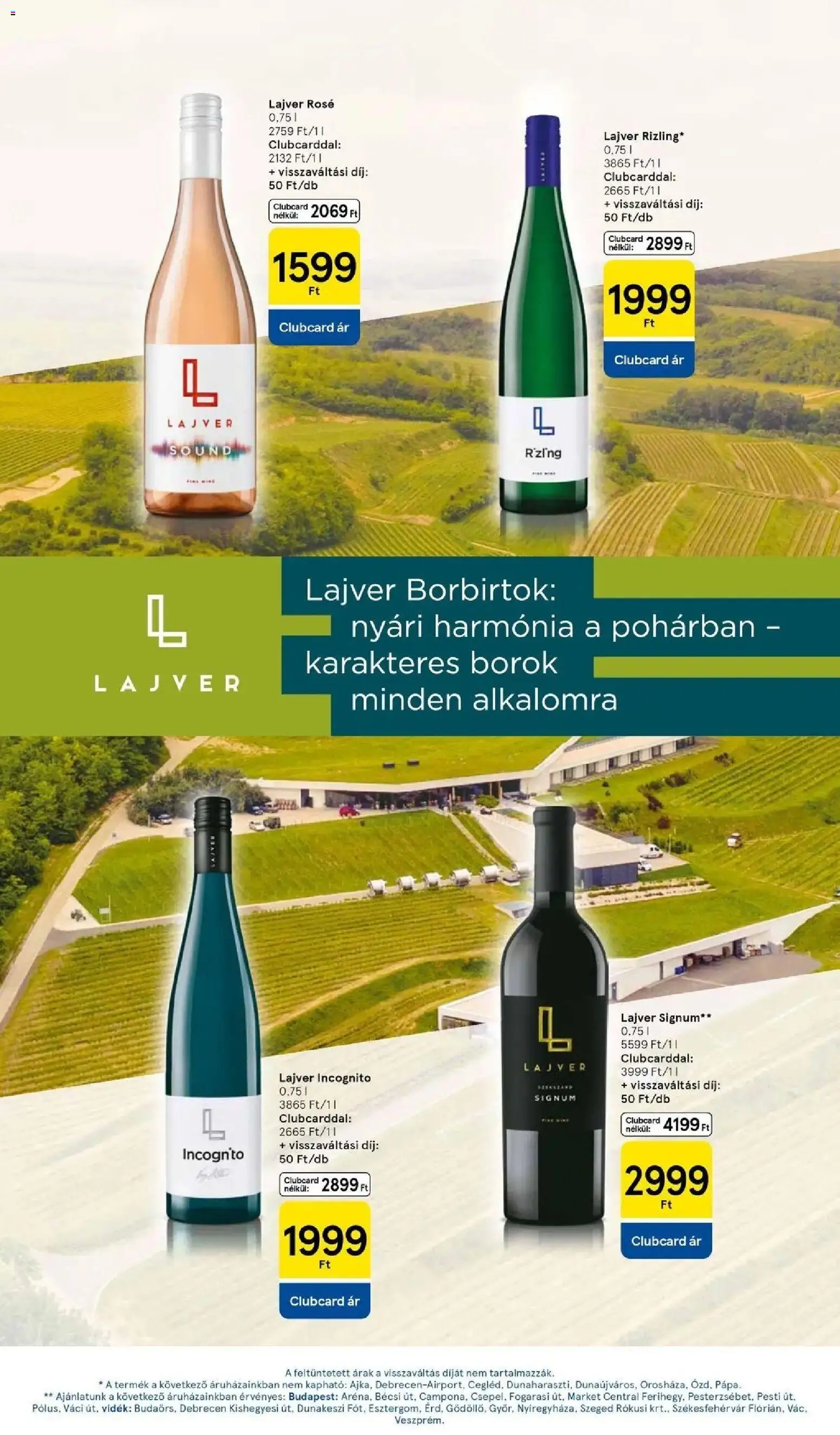 Tesco akciós ujság - amely érvényes a következő dátumtól: 2026.08.13. | Oldal: 23 | Termékek: Rosé