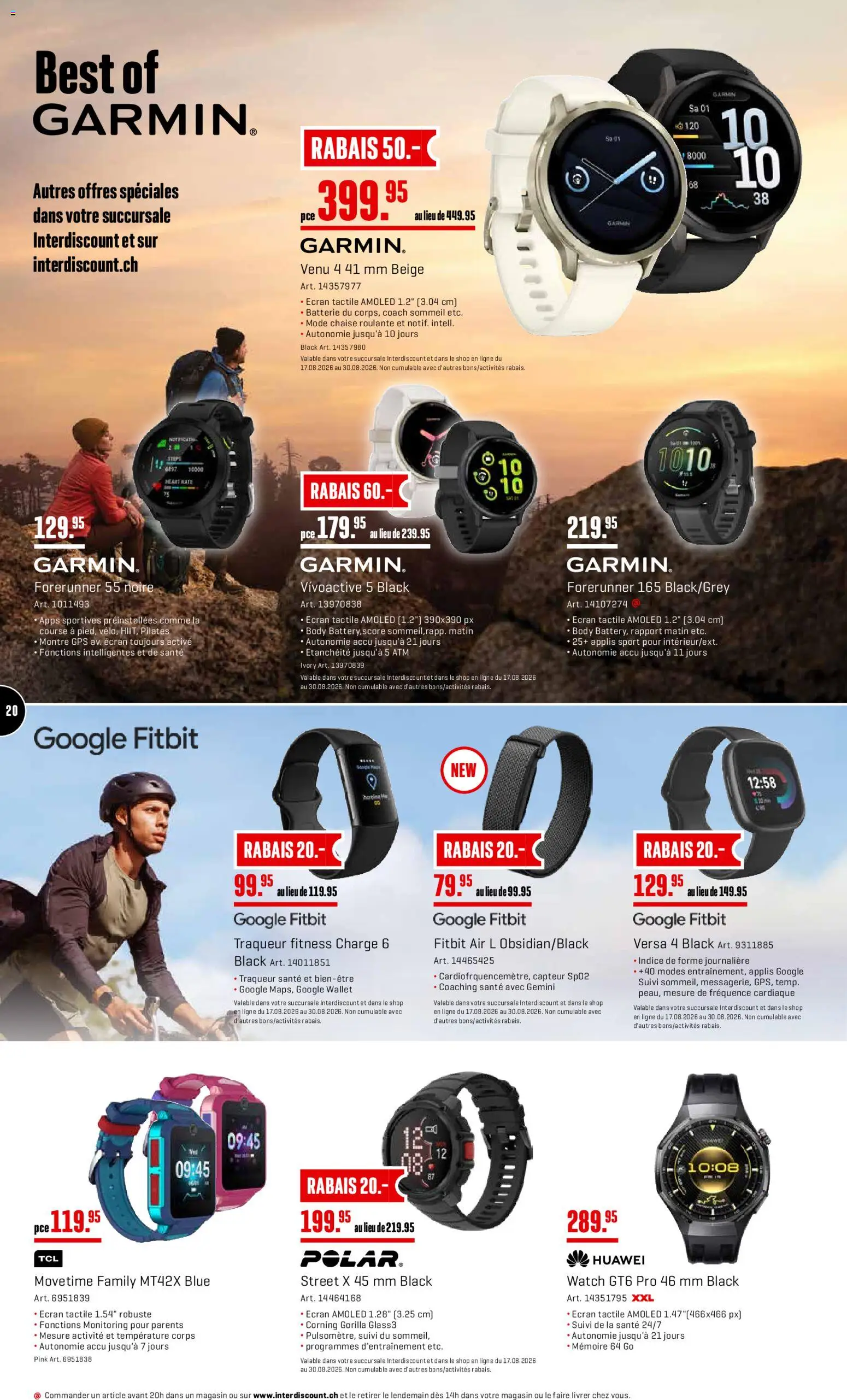 Interdiscount aktionen FR – gültig ab 17.08.2026 | Seite: 20 | Produkte: Batterie, Huawei