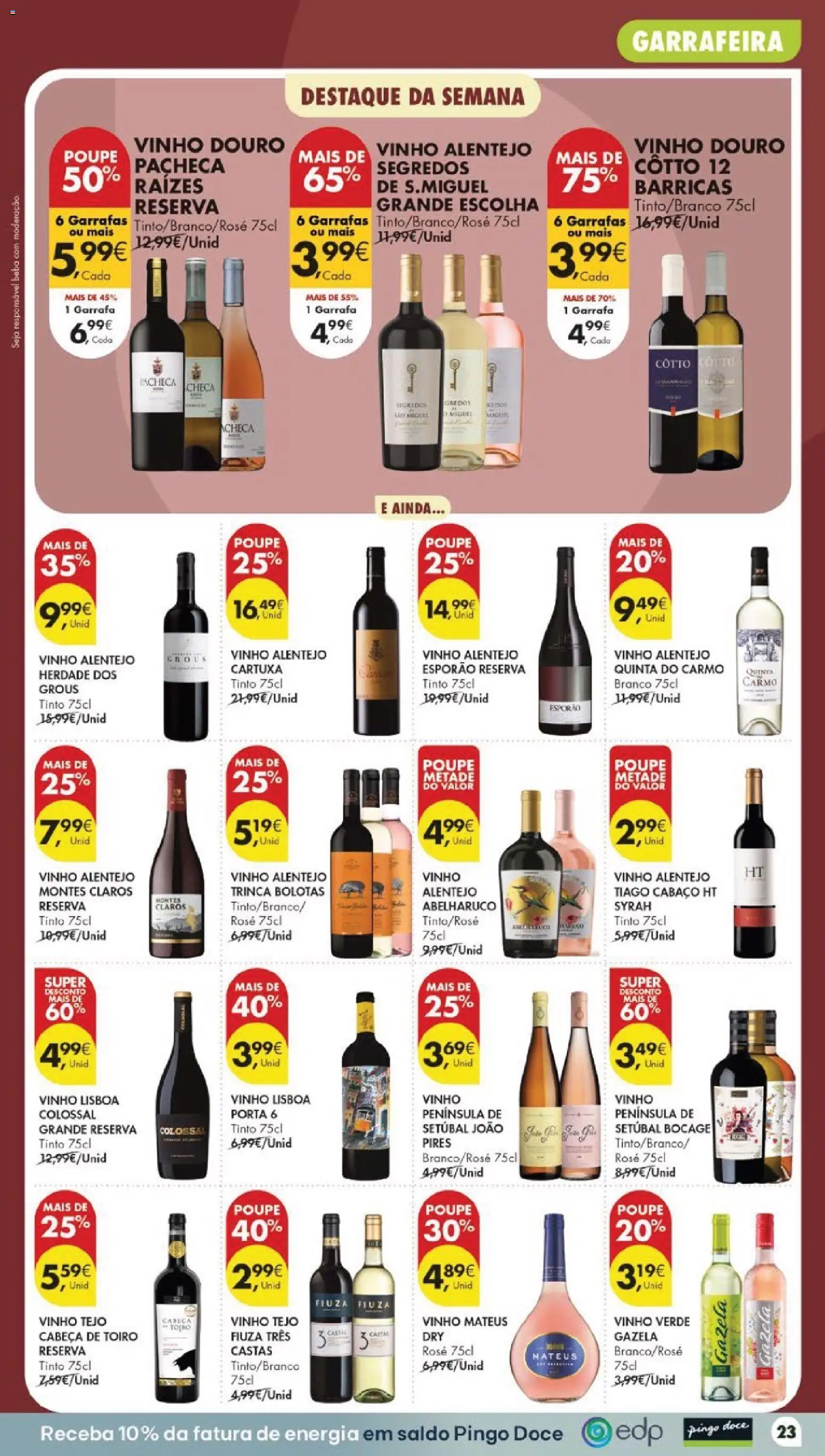 Pingo Doce Poupe Esta Semana Lojas Grandes │ válido de 22/09/2026 | Página: 23 | Produtos: Porta, Caneca, Vinho