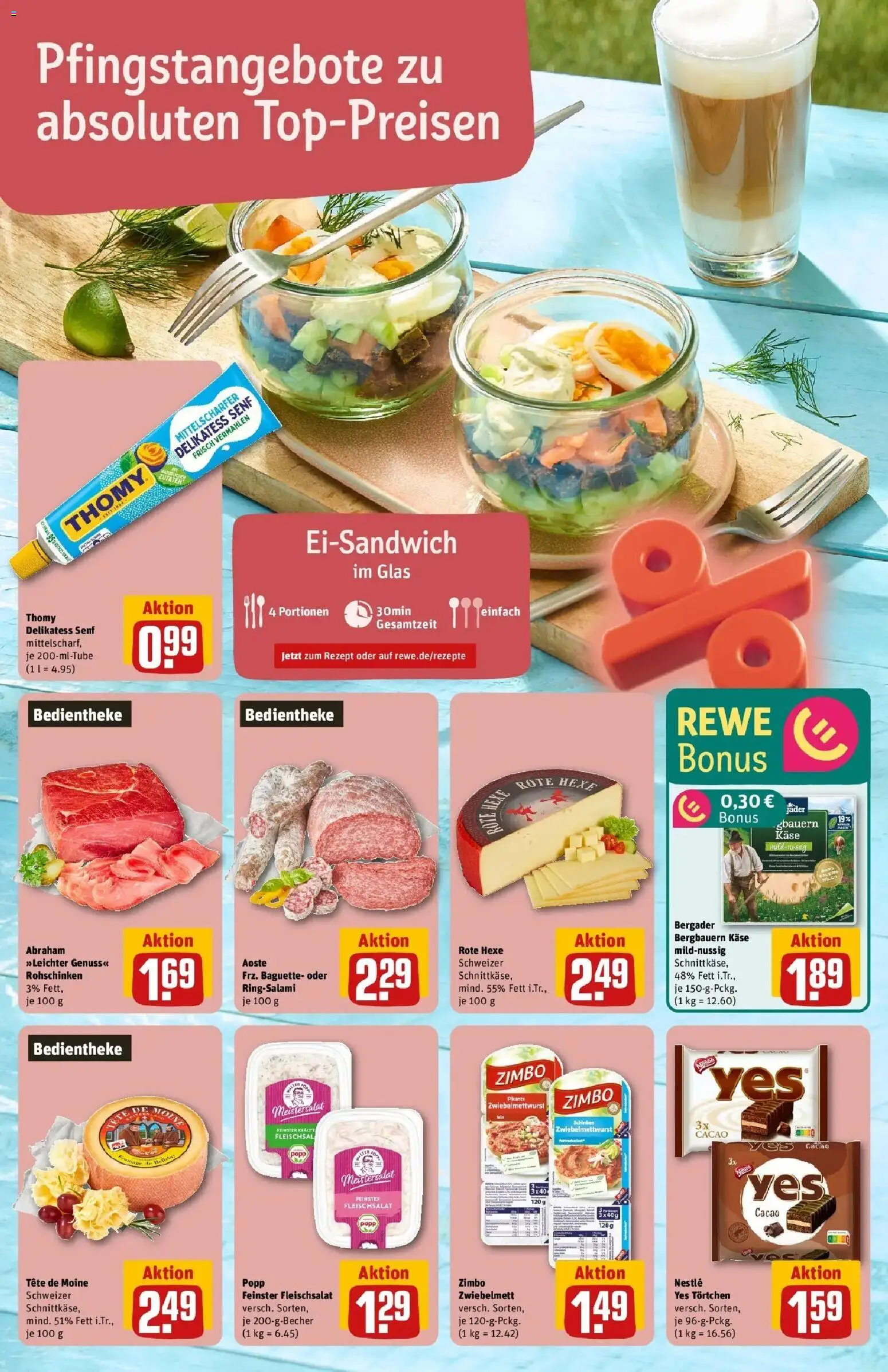 Rewe Prospekt Lutherstadt Eisleben – gültig ab 17.05.2026 | Seite: 4 | Produkte: Käse, Baguette, Salami
