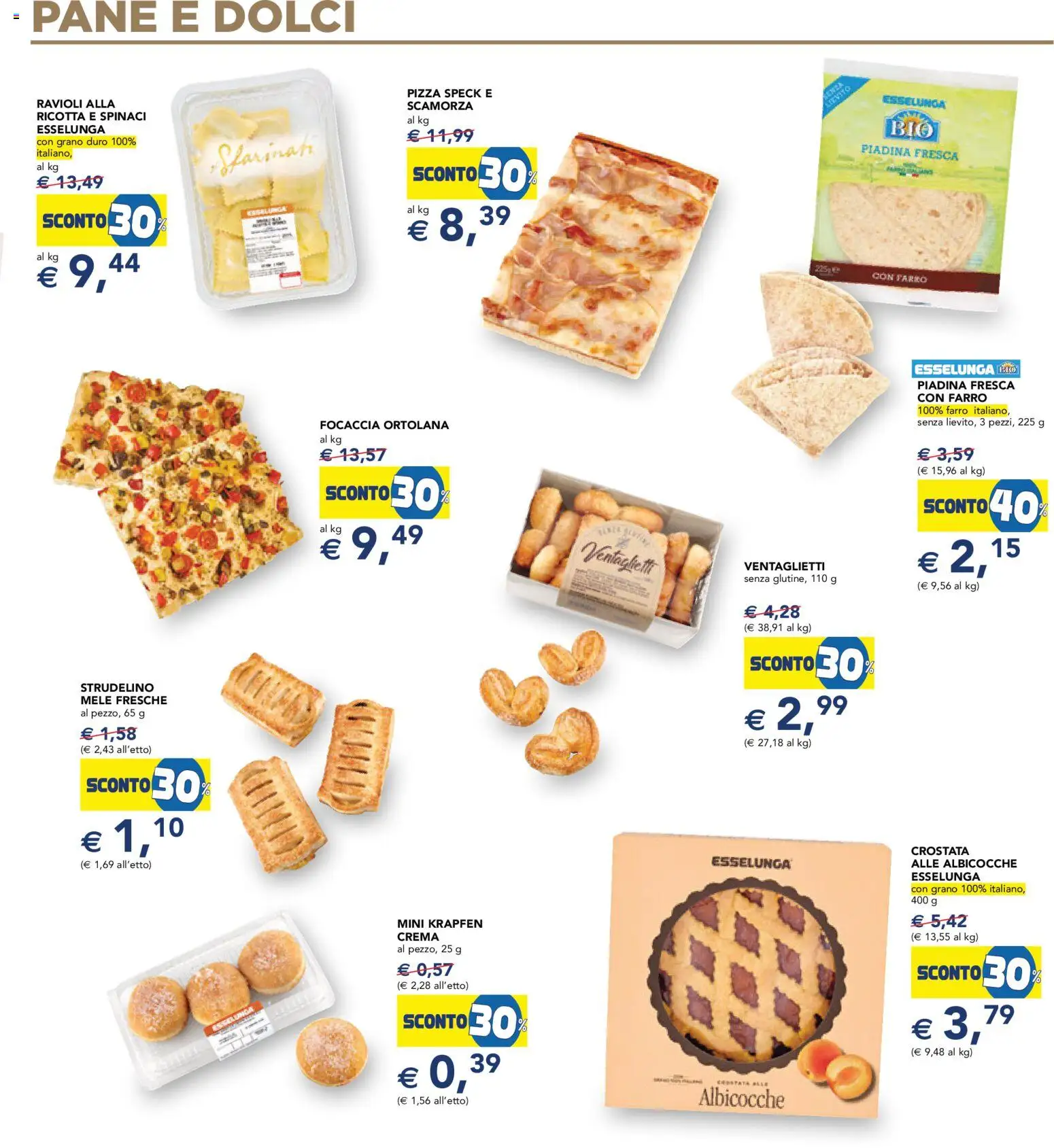 Volantino Esselunga S del 28.05.2026 | Pagina: 16 | Prodotti: Crema, Spinaci, Piadina, Farro