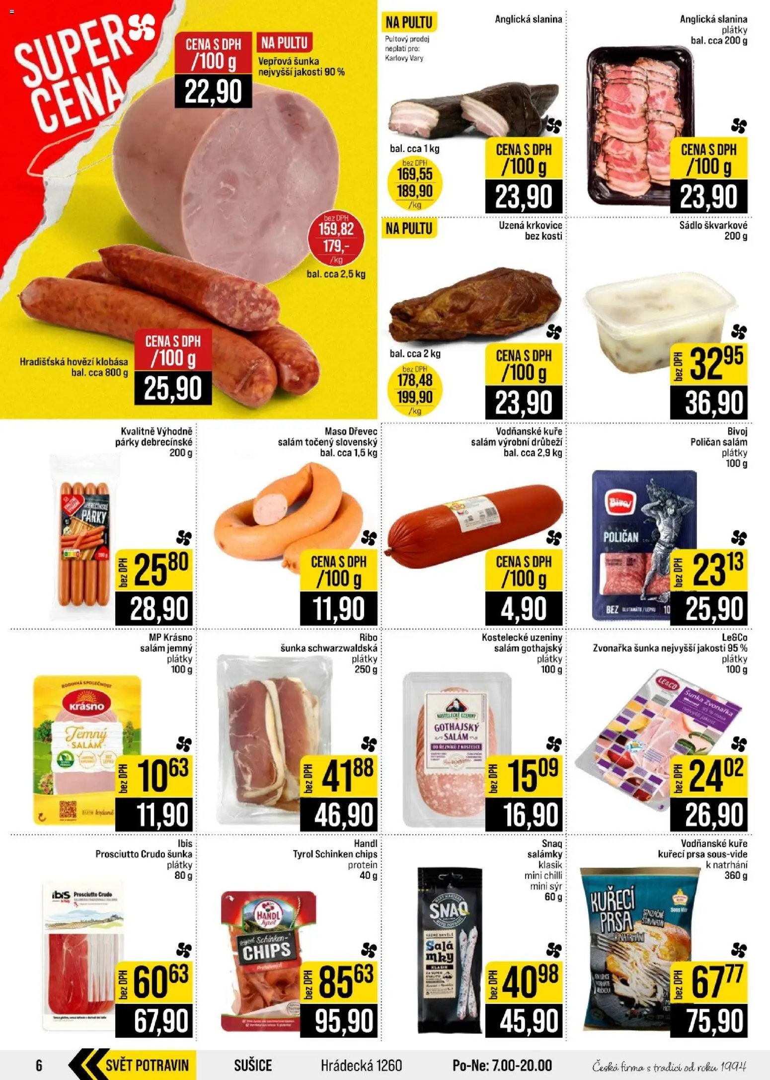 Jip leták - Cash & Carry od 07.10.2026 | Strana: 6 | Produkty: Hovězí, Šála, Klobása, Slanina
