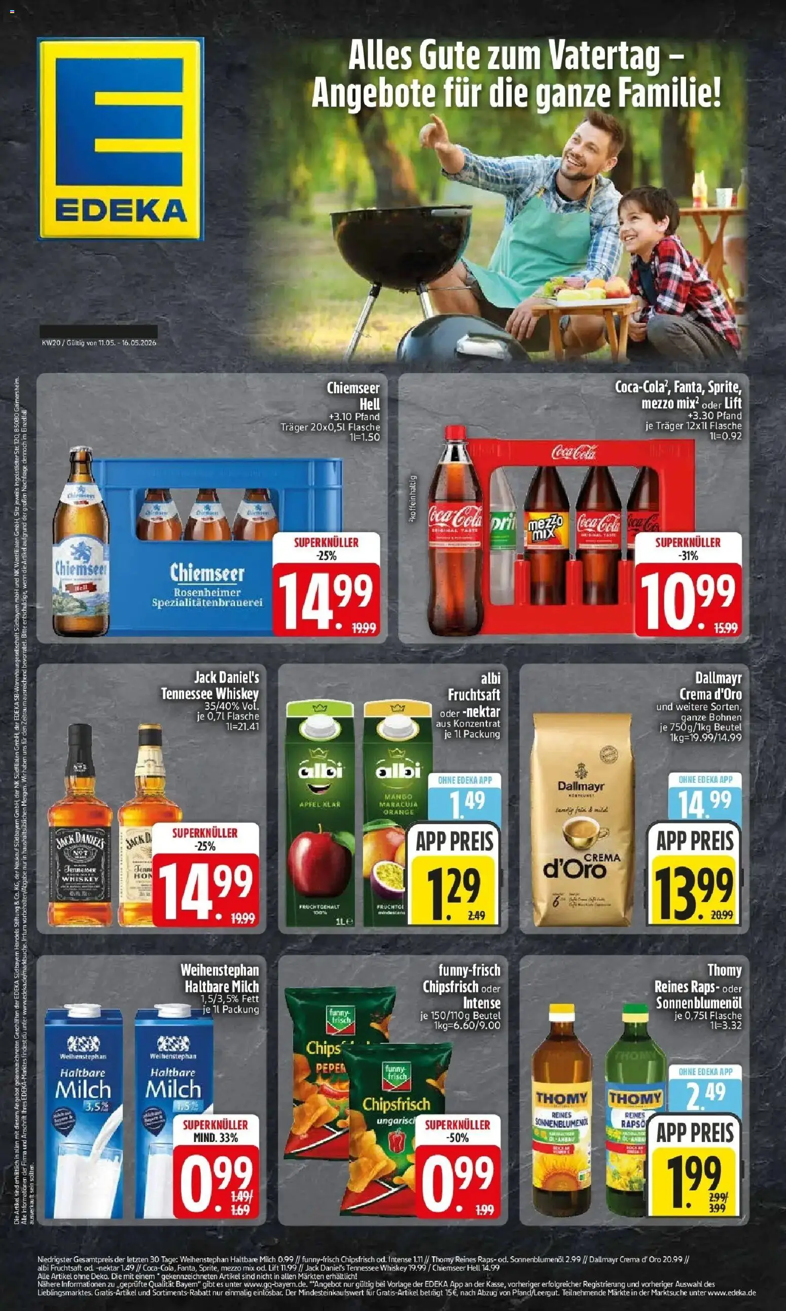 Edeka prospekt Vilgertshofen-Issing	 – gültig ab 10.05.2026 | Seite: 1 | Produkte: Jack Daniel's, Mango, Pril, Chips