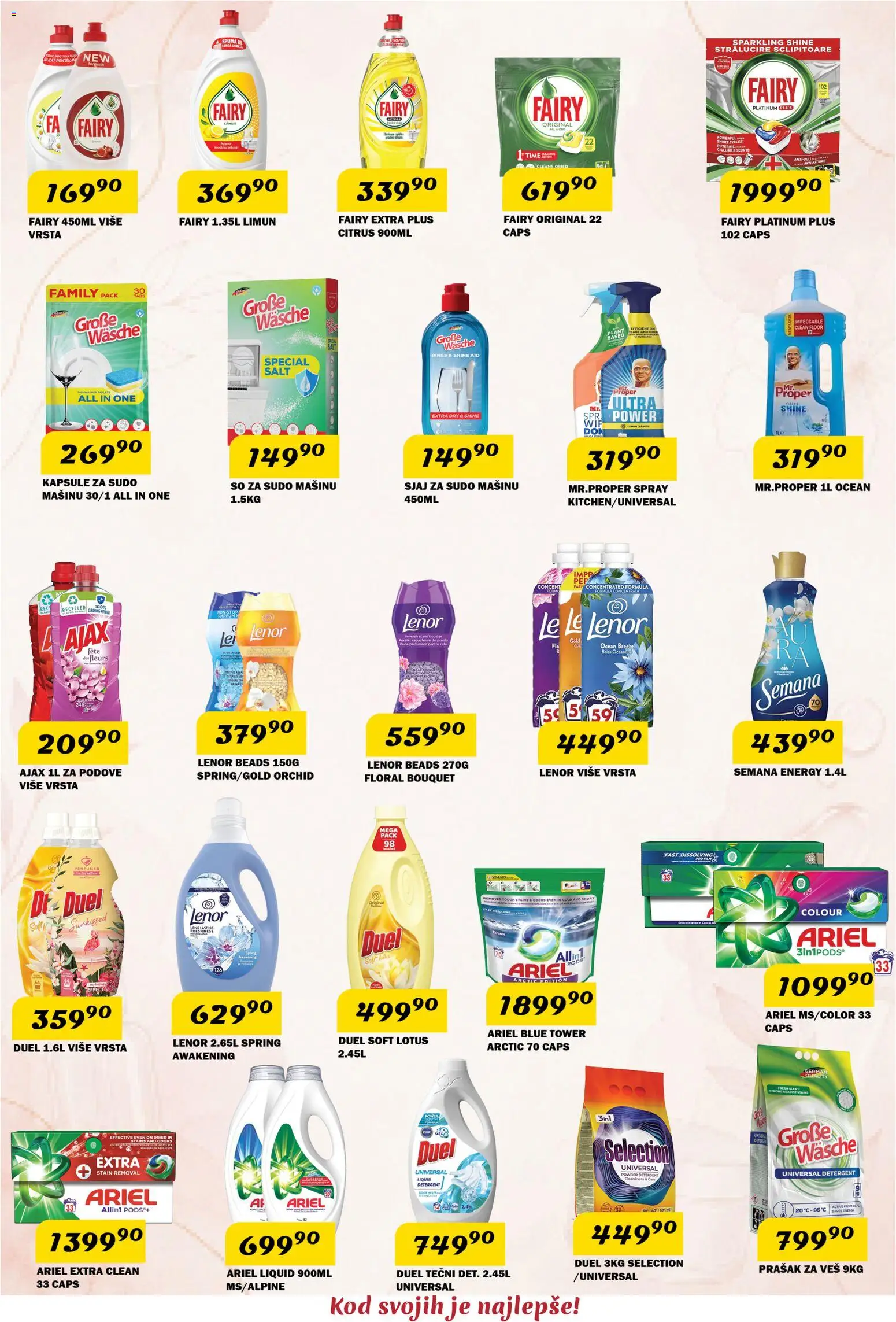 VP Dima katalog - važi od 04.06.2026 | Strana: 10 | Proizvode: Ariel, Lenor, Kapsule, So