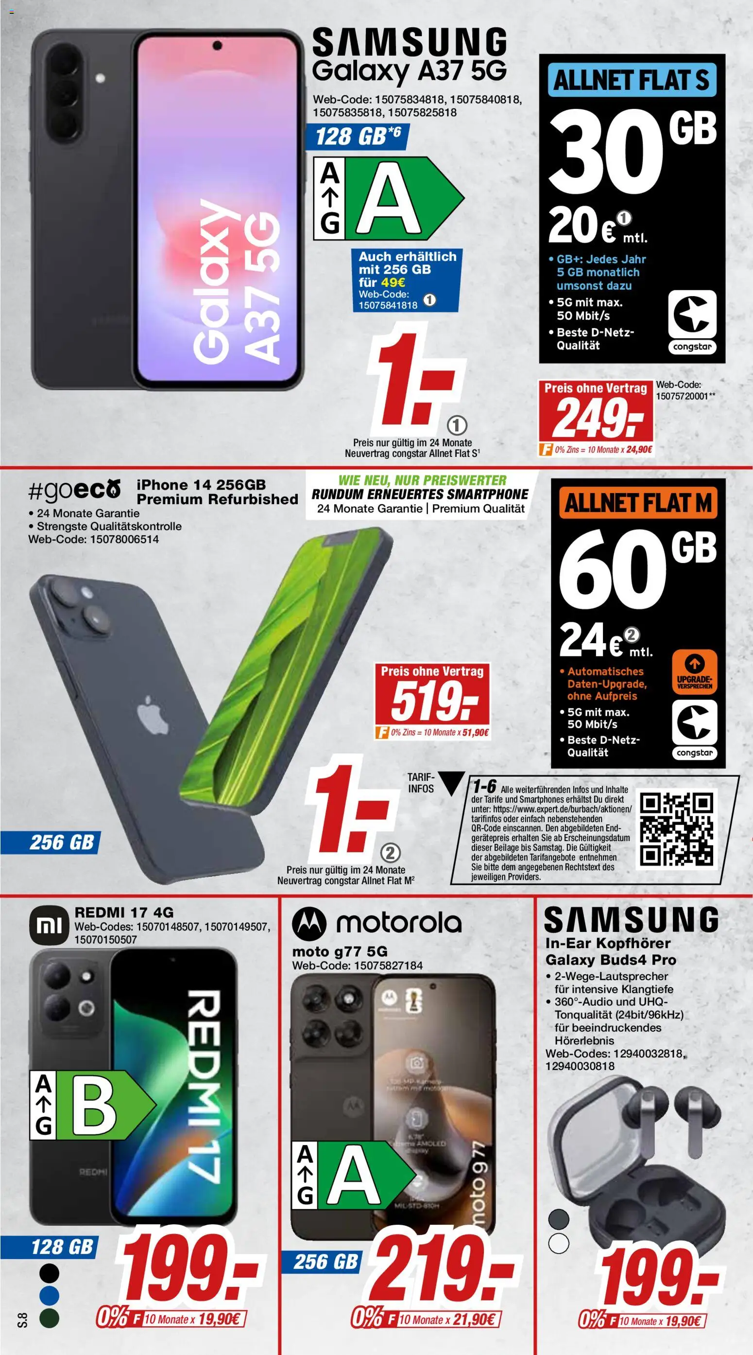 Expert Prospekt Giessen – gültig ab 31.08.2026 | Seite: 8 | Produkte: Samsung, Smartphones, Iphone, Smartphone