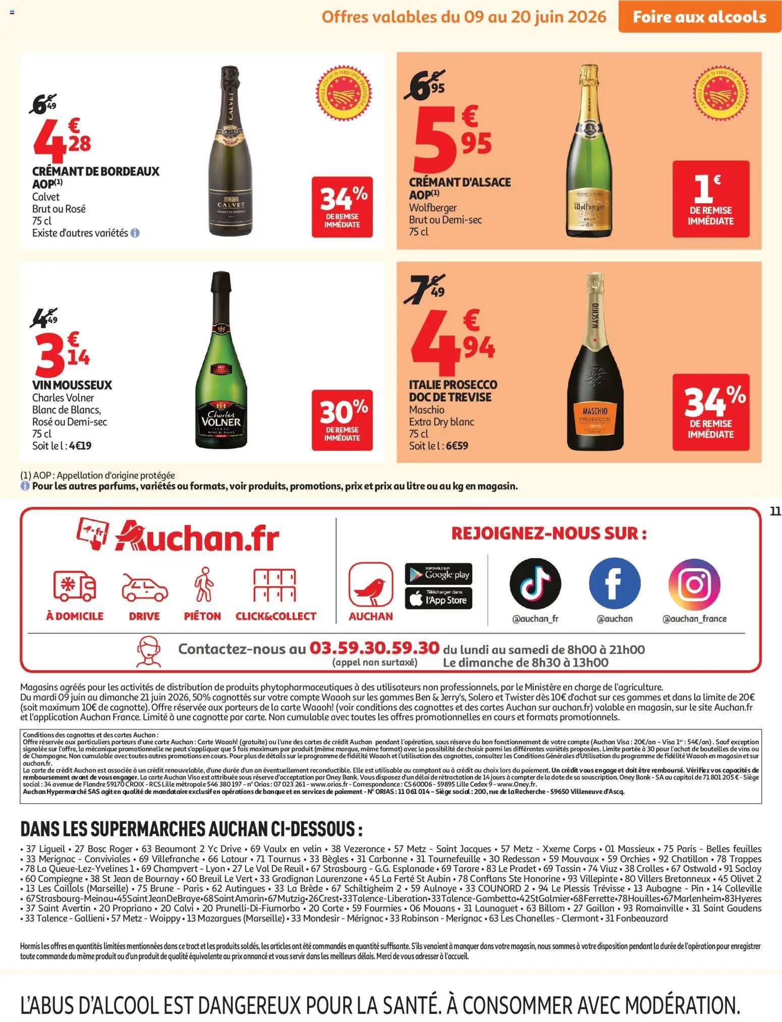 {H1} | Page: 11 | Produits: Vin mousseux, Alcools, Store, Prosecco
