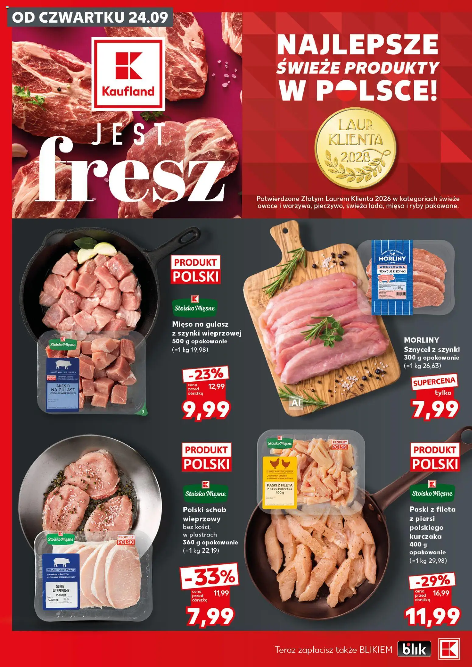 Kaufland Polsko leták - Mocny start od 28.09.2026 | Strana: 18 | Produkty: Ryby