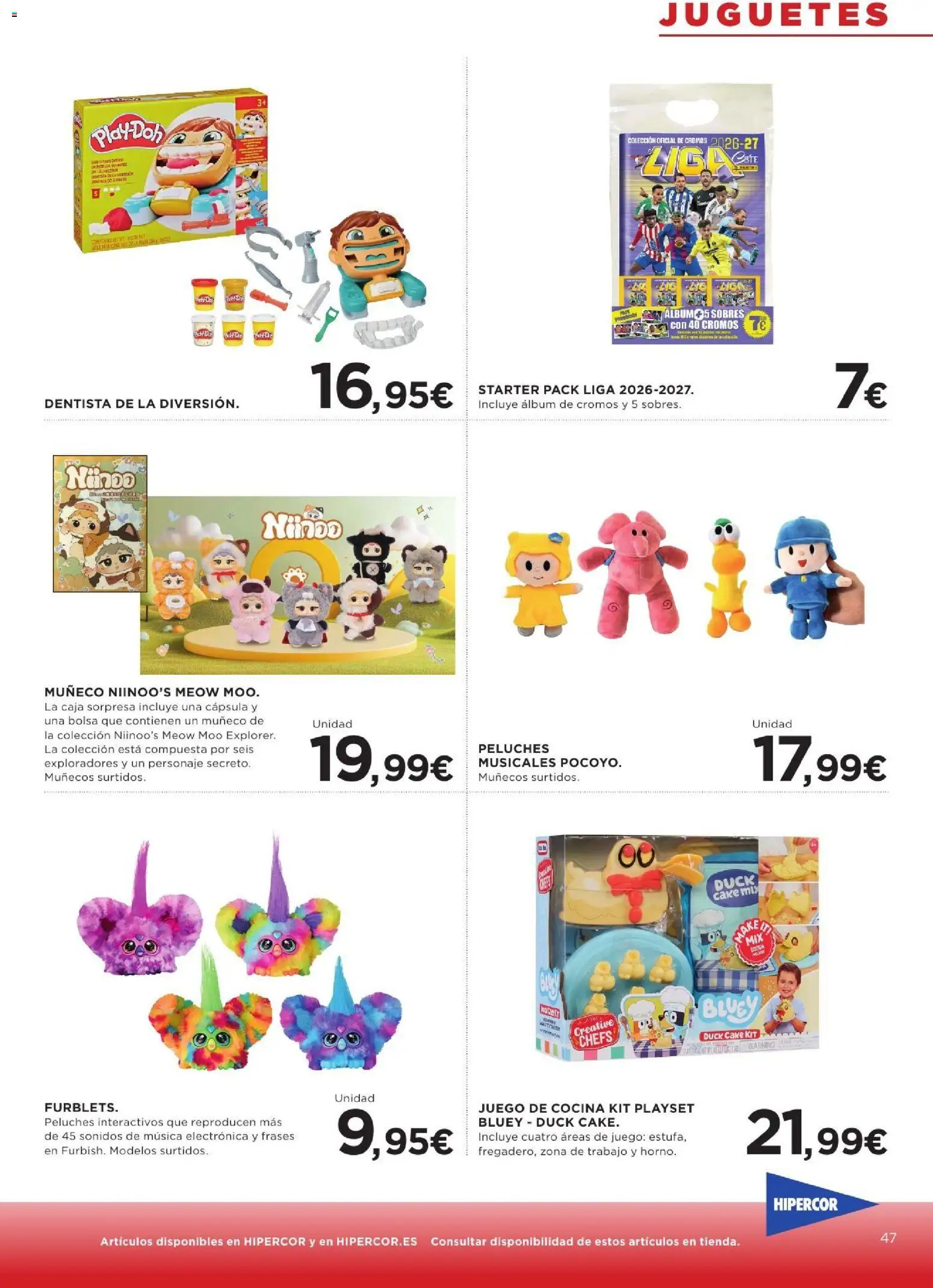 Hipercor catálogo │ válido desde el 10/09/2026 | Página: 47 | Productos: Juguetes, Bolsa, Peluches, Caja