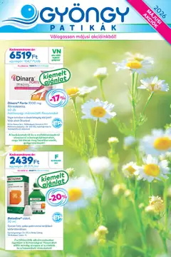 Gyöngy Patikák akciós újság - amely érvényes a következő dátumtól: 01.05.2026