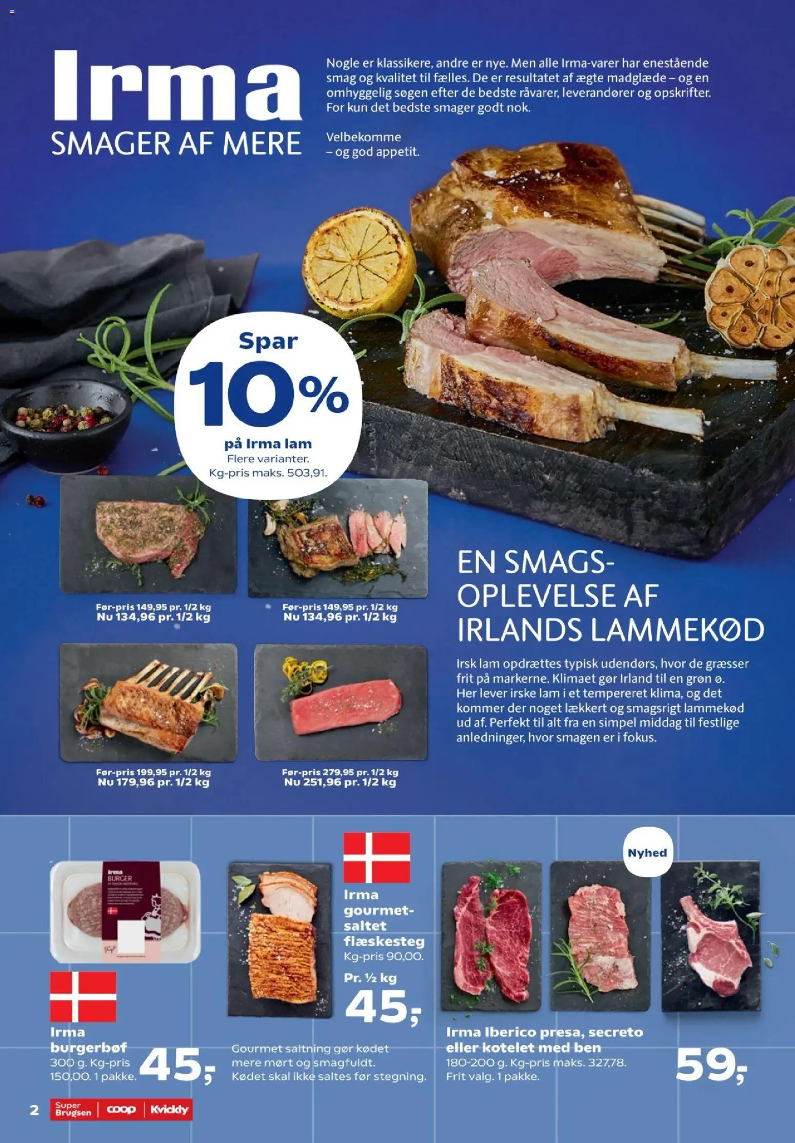 Kvickly tilbudsavis – gyldig fra 02/10/2026 | Side: 2 | Produkter: Lammekød, Flæskesteg