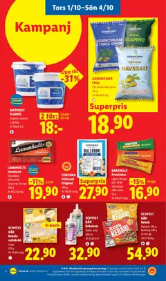 FONTANA Halloumi Original, 200 g Jfr 139,50 kr/kg - Förhandsvisning av reklamblad från butik Lidl aktuell från 28/09/2026 | Sida: 25
