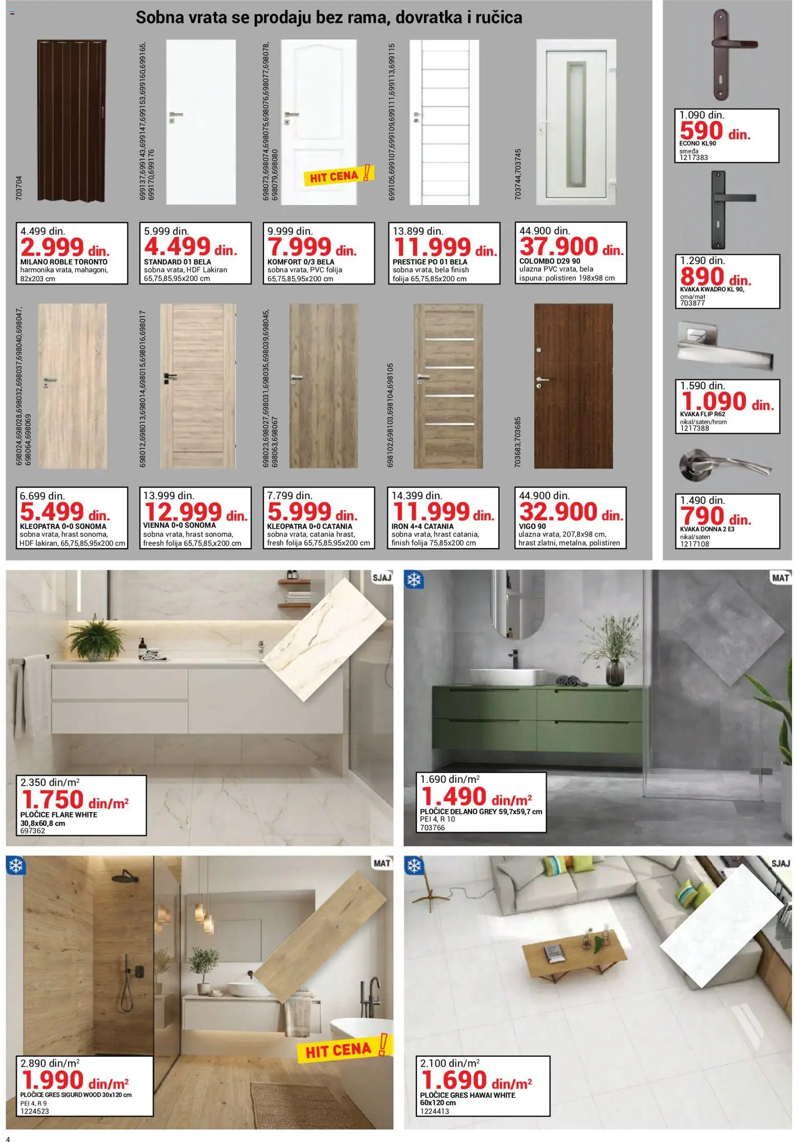 Emmezeta katalog - važi od 01.10.2026 | Strana: 4 | Proizvode: Finish, Vrata