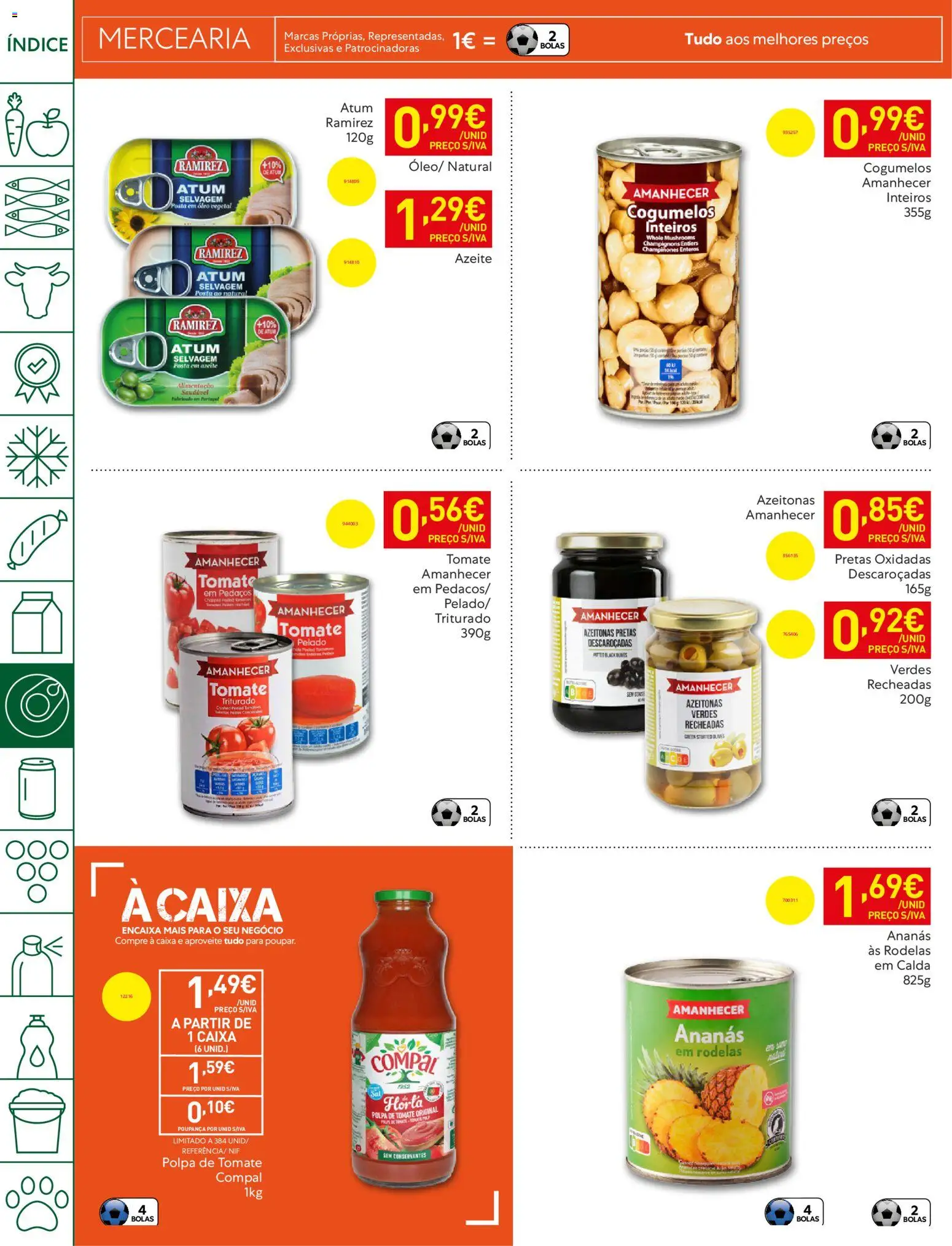 Recheio folheto Madeira │ válido de 05.05.2026 | Página: 22 | Produtos: Atum, Azeitonas, Caixa, Tomate