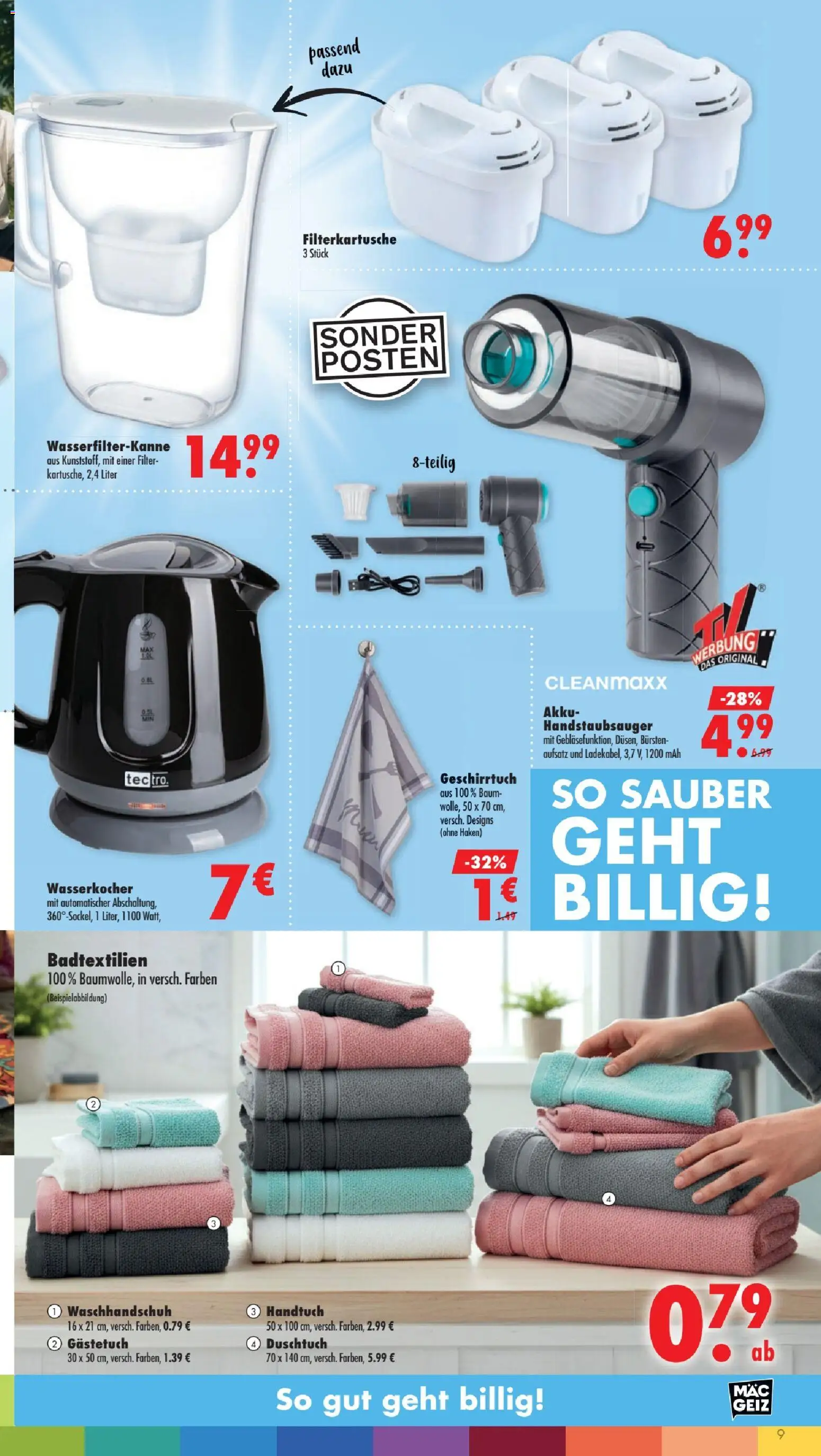 Mäc Geiz Prospekt – gültig ab 06.07.2026 | Seite: 9 | Produkte: Wasserkocher