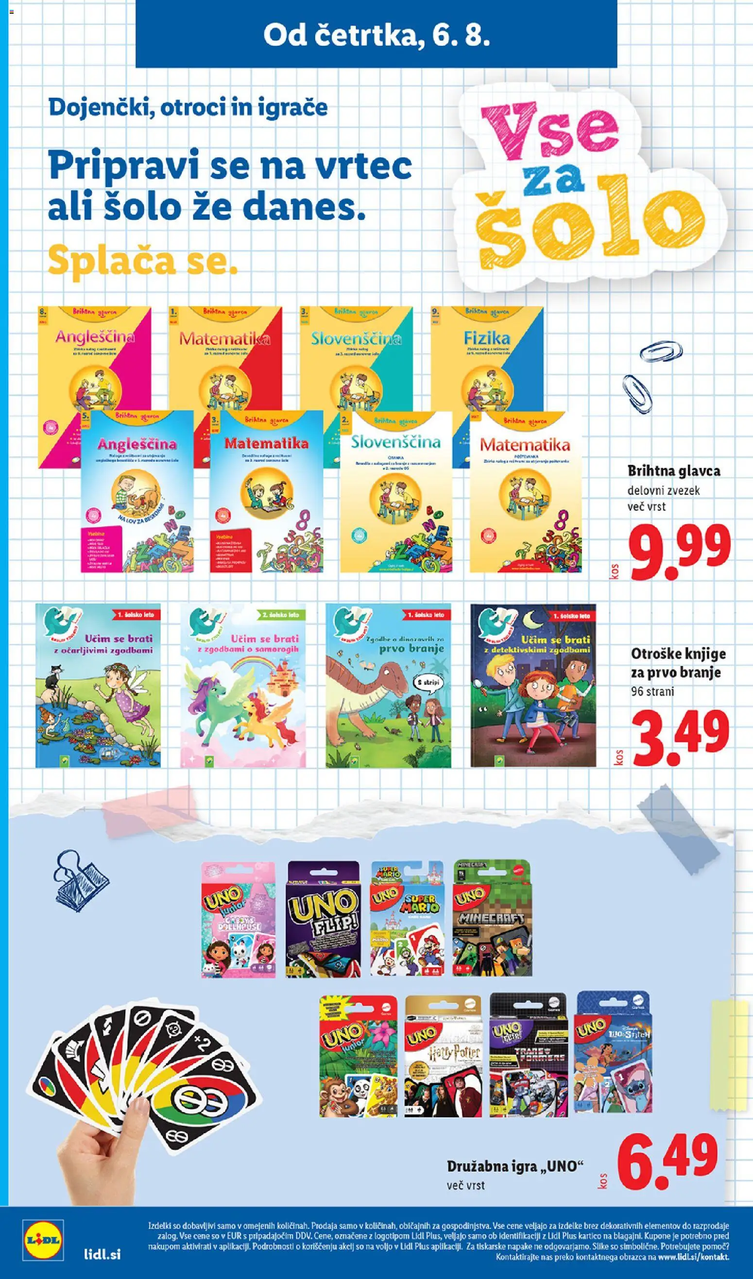 Novi Lidl katalog ponudbe – veljaven od 06.08.2026 | Stran: 38 | Izdelki: Igra, Zvezek