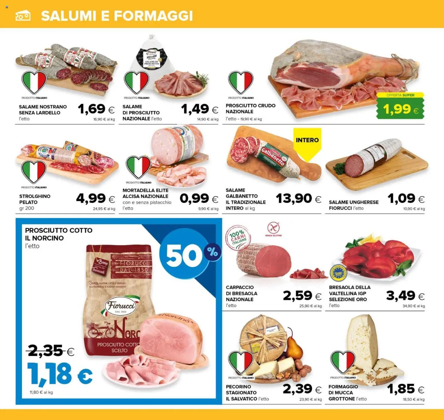 Volantino Oasi del 20.05.2026 | Pagina: 12 | Prodotti: Prosciutto Crudo, Bresaola, Latte, Pecorino
