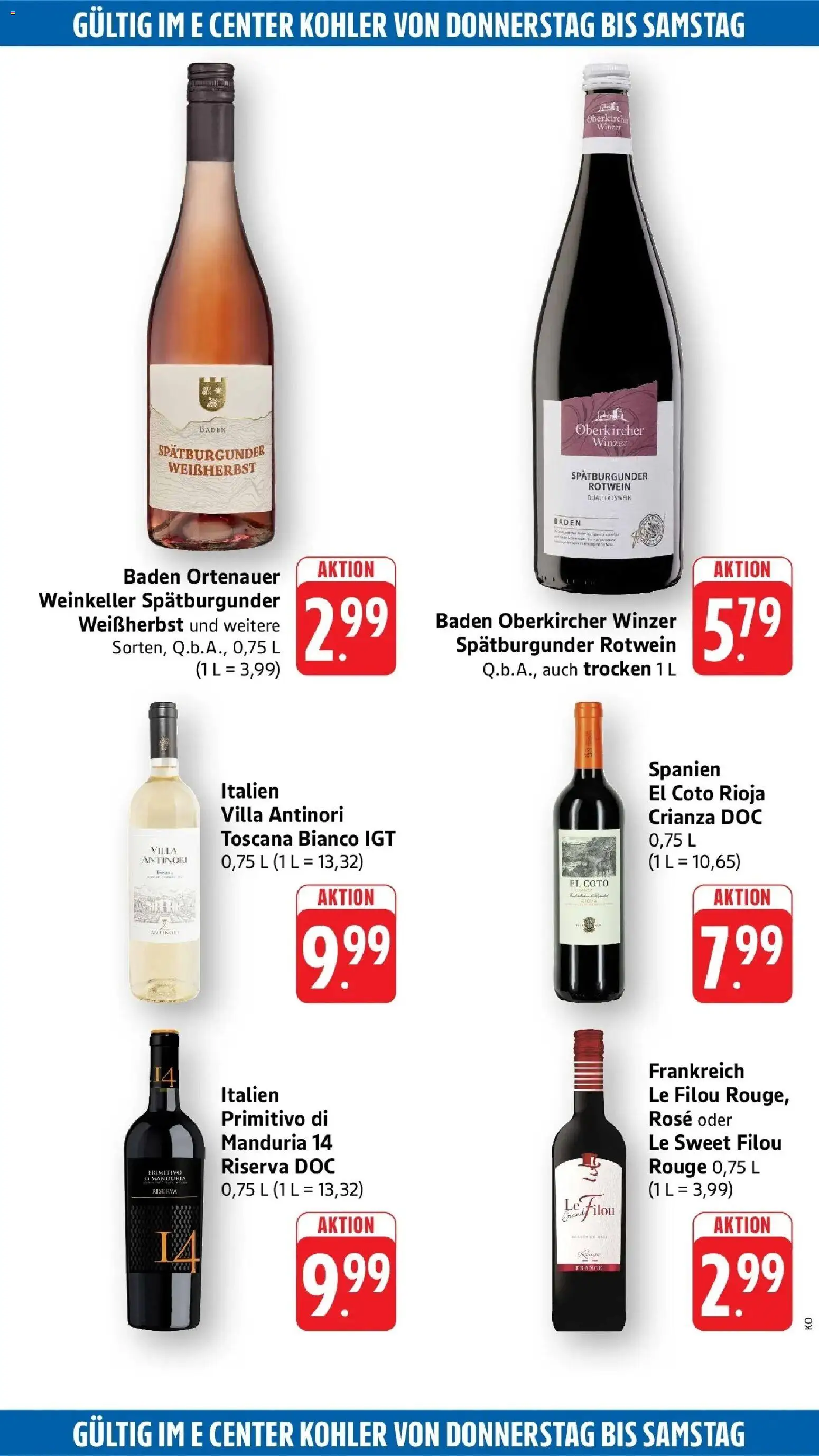 Edeka Prospekt Offenburg (ab 07.09.2026) » Angebote Online | Seite: 52 | Produkte: Le filou, Rotwein, Rouge