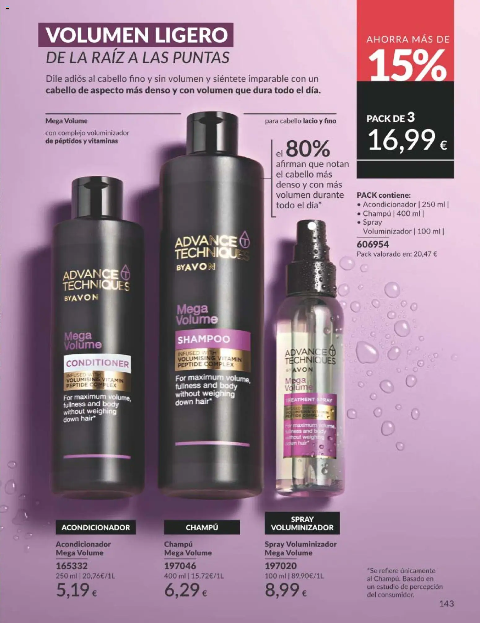 Catálogo AVON campaña 8 │ válido desde el 01/08/2026 | Página: 143 | Productos: Champú, Acondicionador, Body