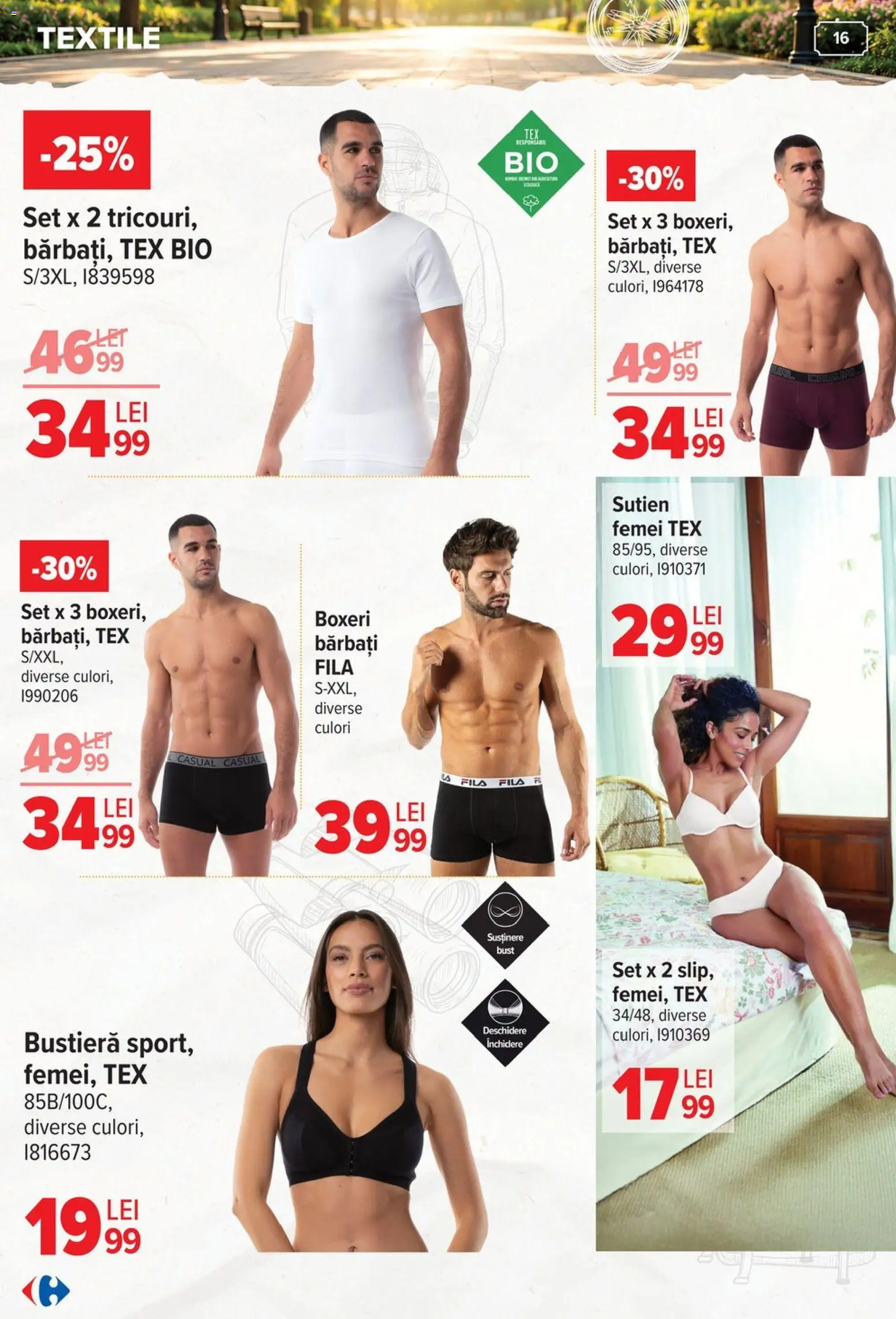 Noul catalog Carrefour – valabil de la 03.06.2026 | Pagină: 17 | Produse: Şerit ödül, Bustieră, Sutien, Boxeri