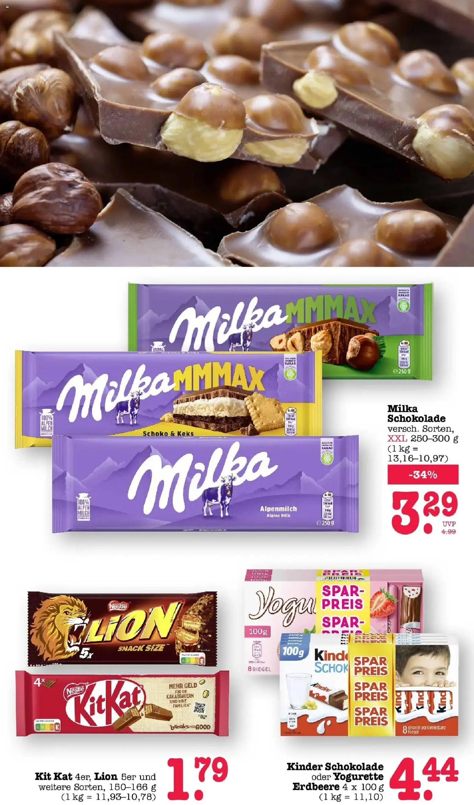 Edeka Prospekt Achern (ab 17.08.2026) » Angebote Online | Seite: 46 | Produkte: Kinder schokolade, Yogurette, Schokolade, Milka