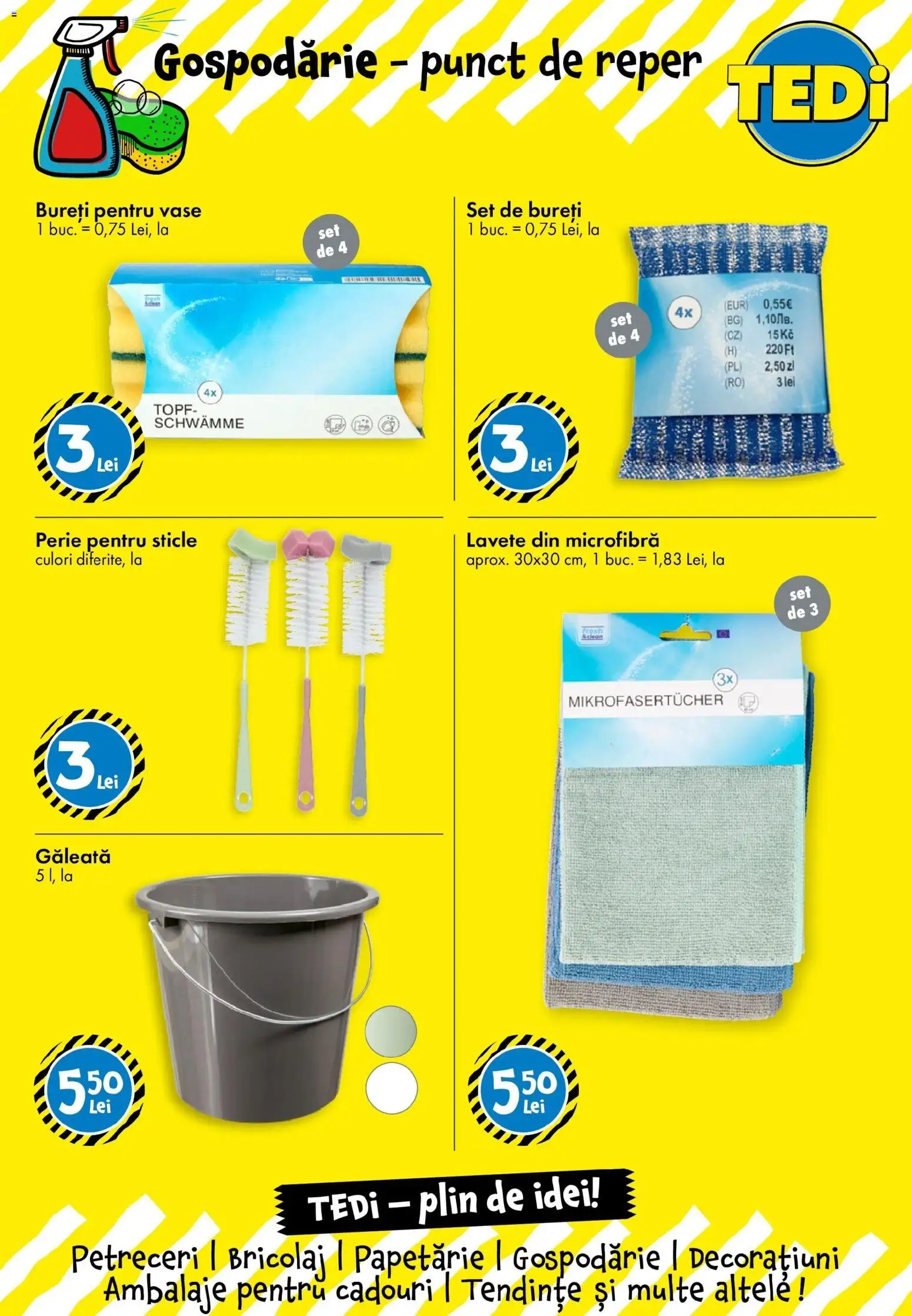 Noul catalog TEDi – valabil de la 14.05.2026 | Pagină: 11 | Produse: Perie, Lavete