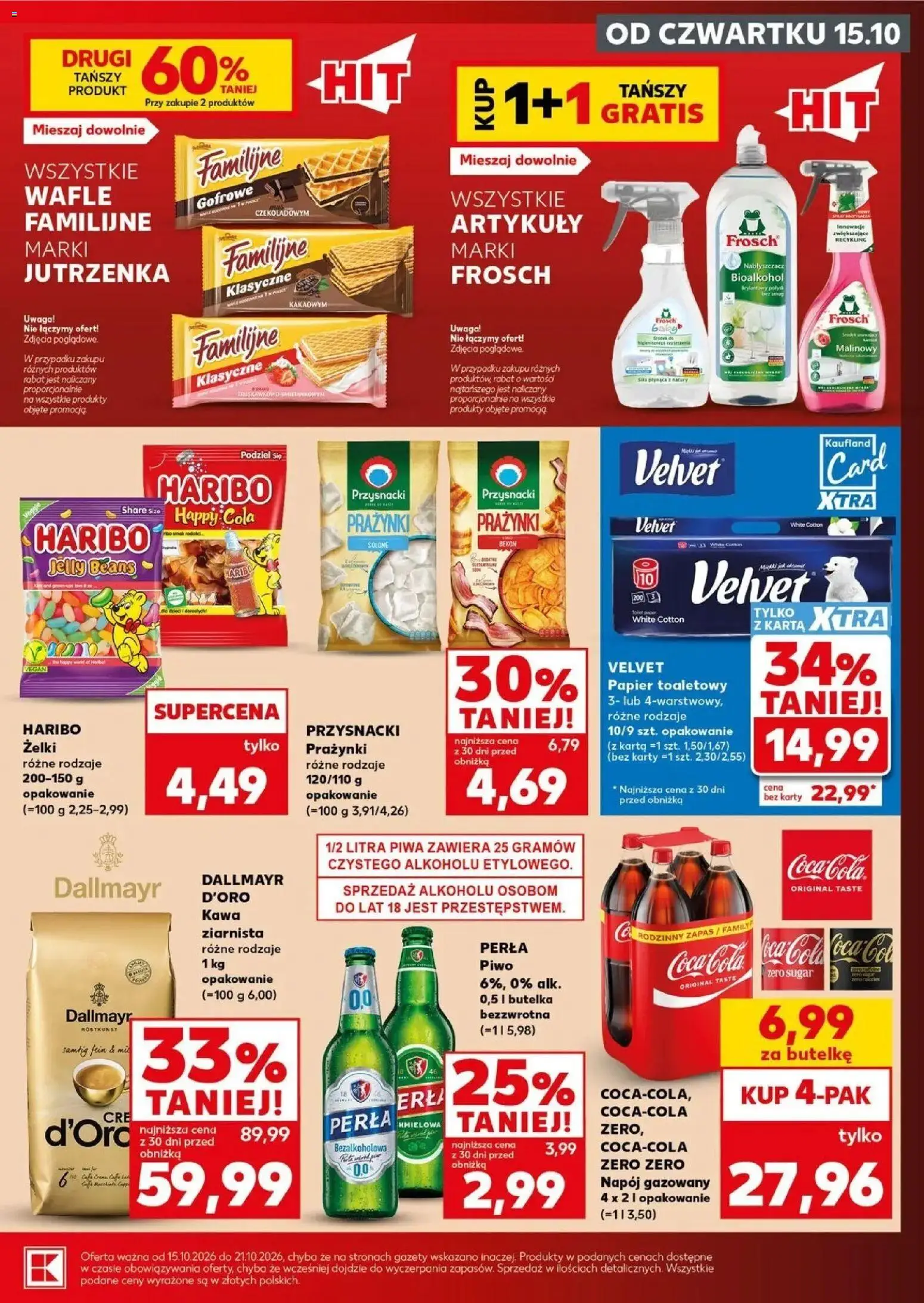 Kaufland gazetka - Mocny start od 19.10.2026 - od jutra PDF | Strona: 13 | Produkty: Wafle, Dallmayr, Gazety, Piwo