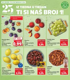 Datulja svježa Khalas, 250 g Zemlja porijekla Saudijska Arabija - Pregled kataloga iz trgovine Kaufland, vrijedi od 19.08.2026 | Stranica: 2