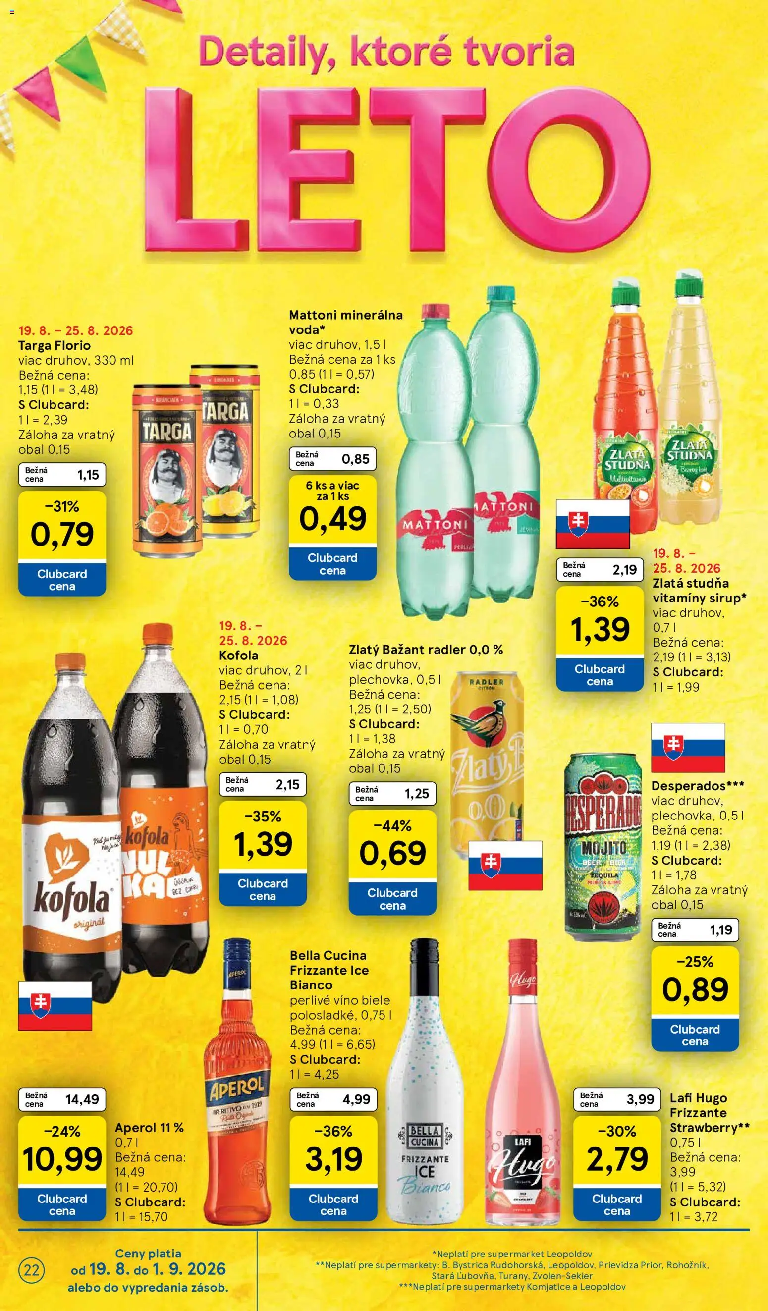 Nové Tesco akcie – leták je platný od 19.08.2026 | Strana: 22