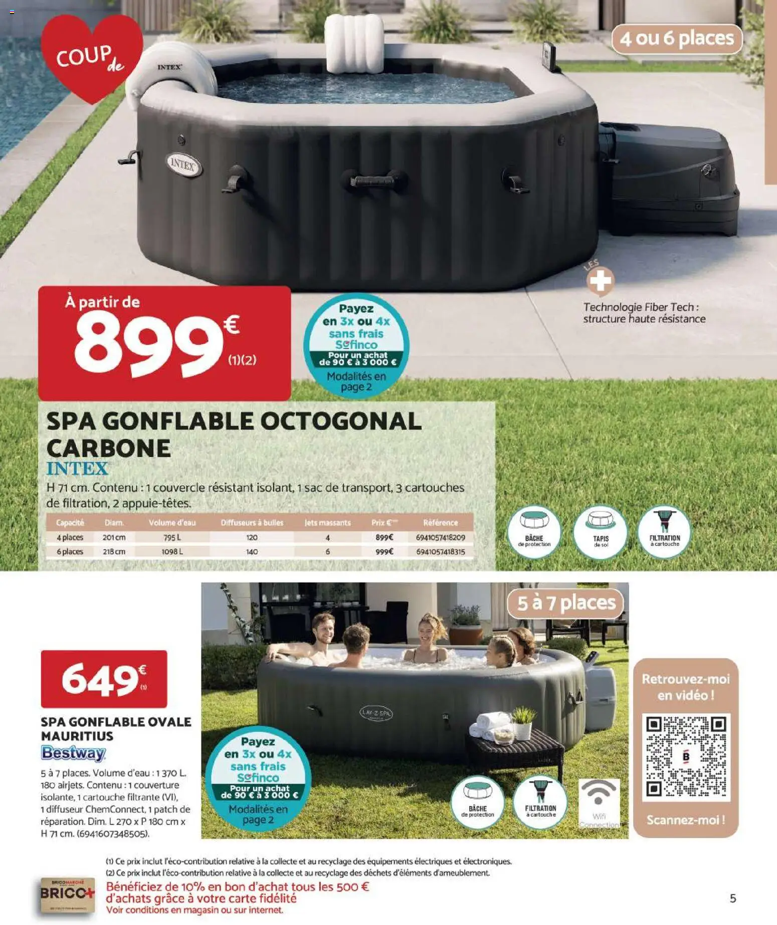 {H1} | Page: 5 | Produits: Diffuseur, Spa gonflable, Tapis, Cartouche