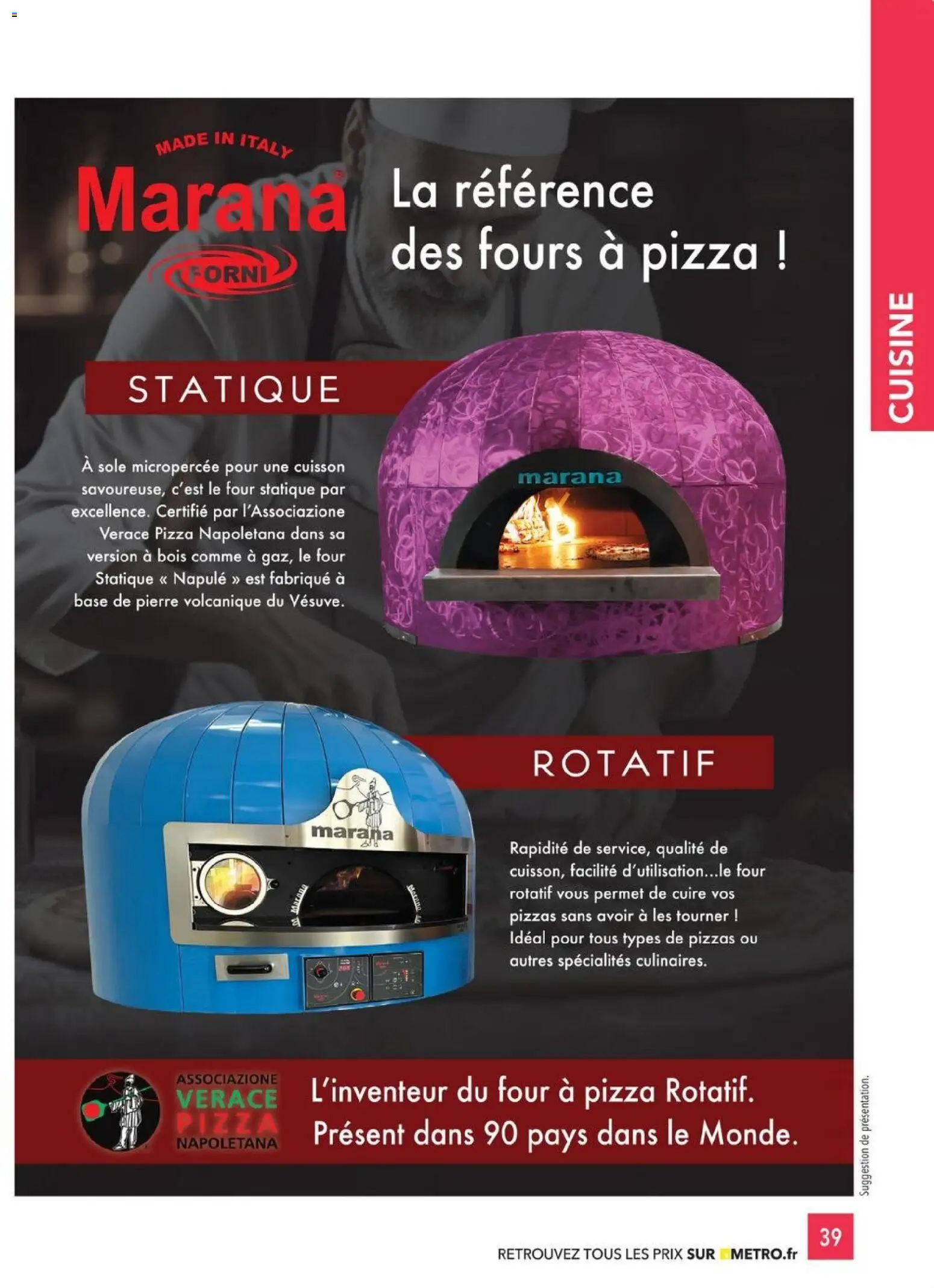 {H1} | Page: 39 | Produits: Spécialités, Four, Four à pizza, Pizza