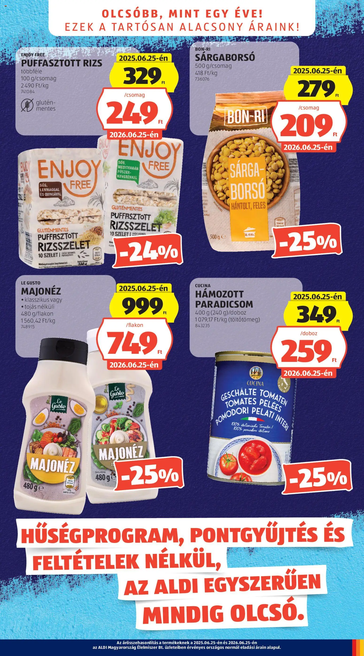Aldi akciós ujság - amely érvényes a következő dátumtól: 25.06.2026 | Oldal: 3