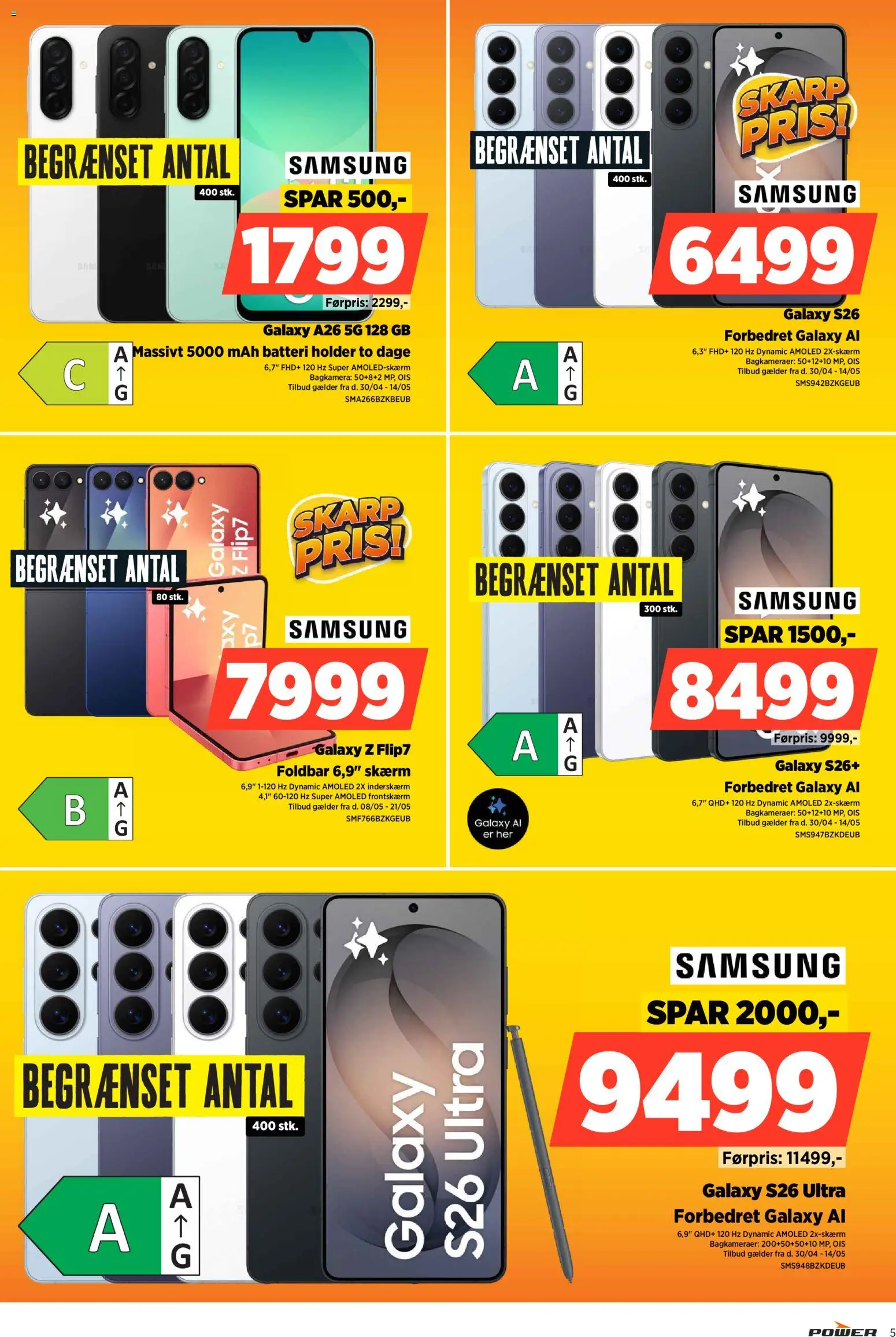Power tilbudsavis – gyldig fra 08.05.2026 | Side: 5 | Produkter: Skærm, Batteri