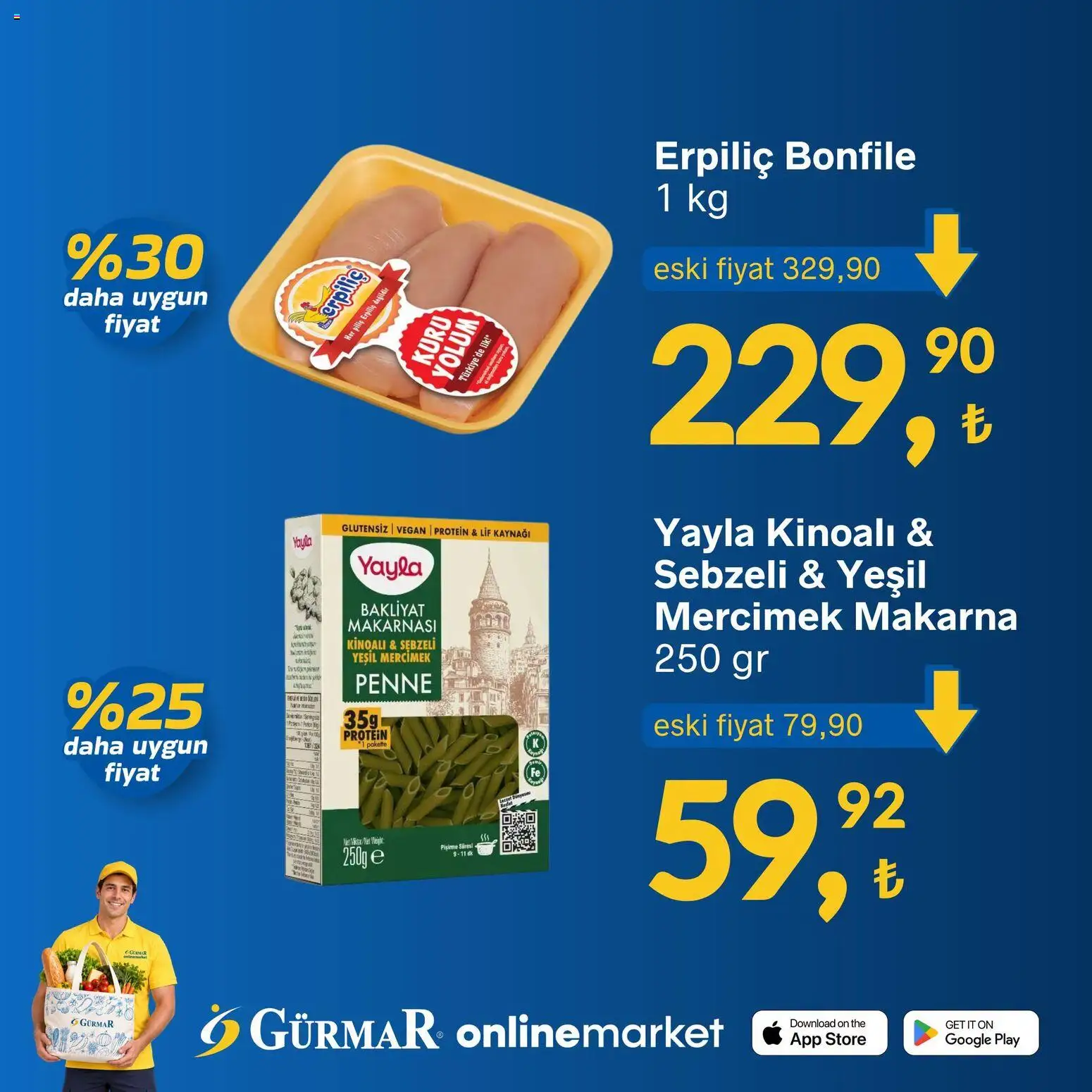 Gürmar - Varan Firsatlar - 01 Ekim 2026 tarihinden itibaren geçerlidir | Sayfa: 4 | Ürünler: Mercimek, Makarna, Piliç, Bonfile