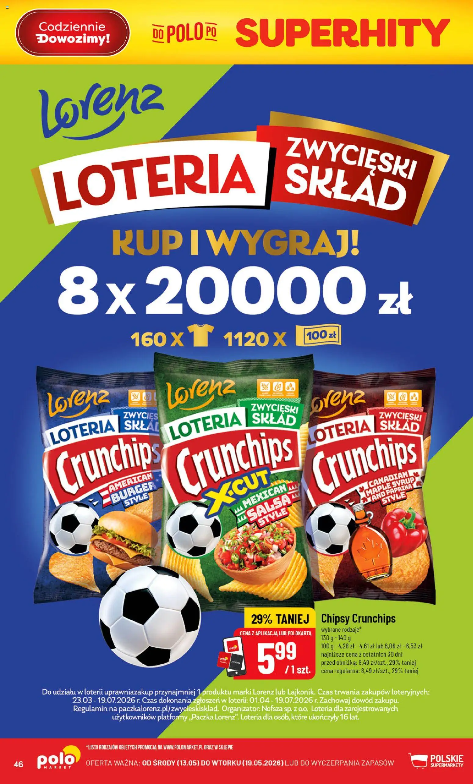 POLOmarket gazetka od 13.05.2026 | Strona: 46 | Produkty: Chipsy