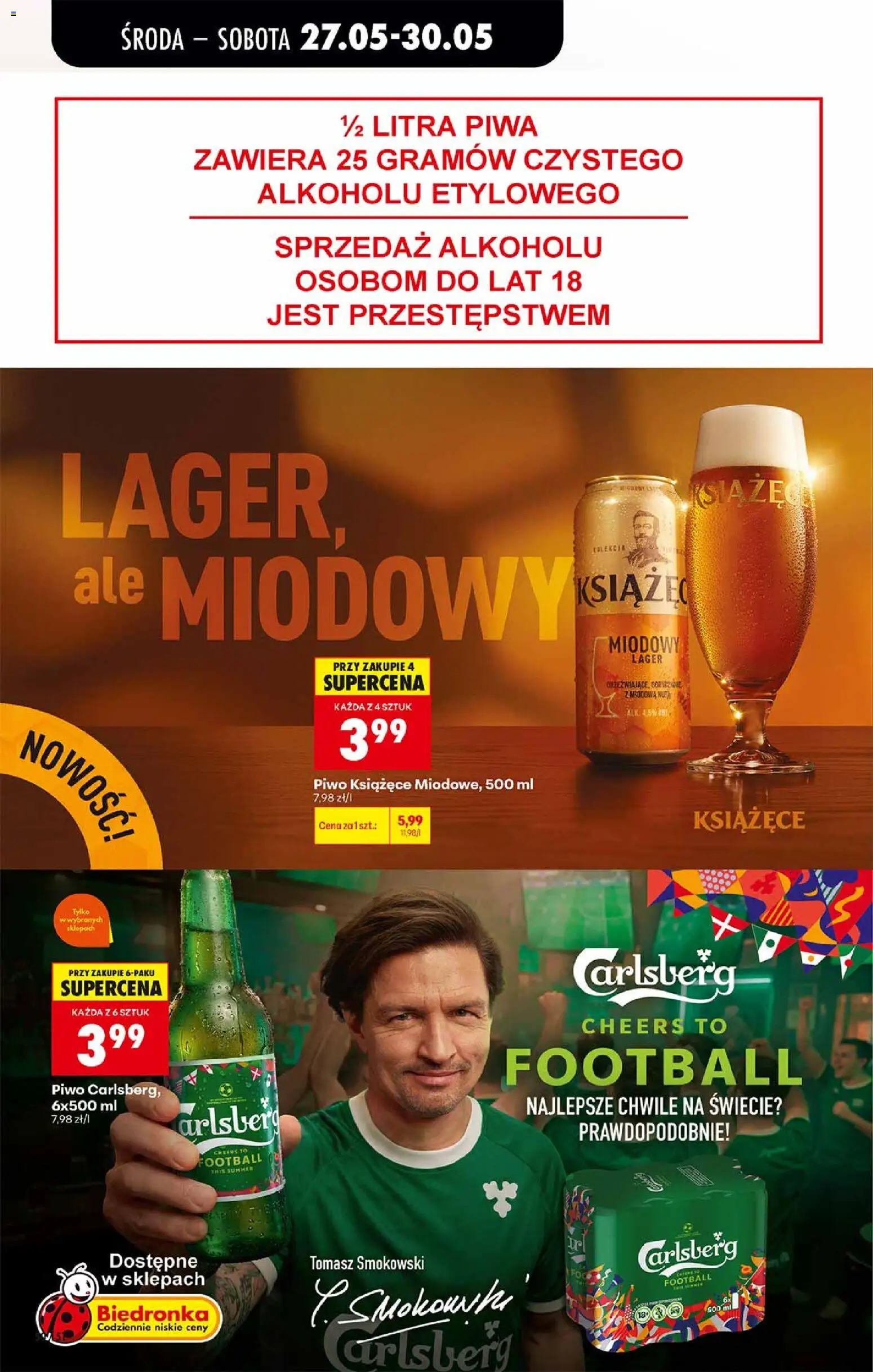 Biedronka gazetka od środy od 27.05.2026 | Strona: 50 | Produkty: Piwo