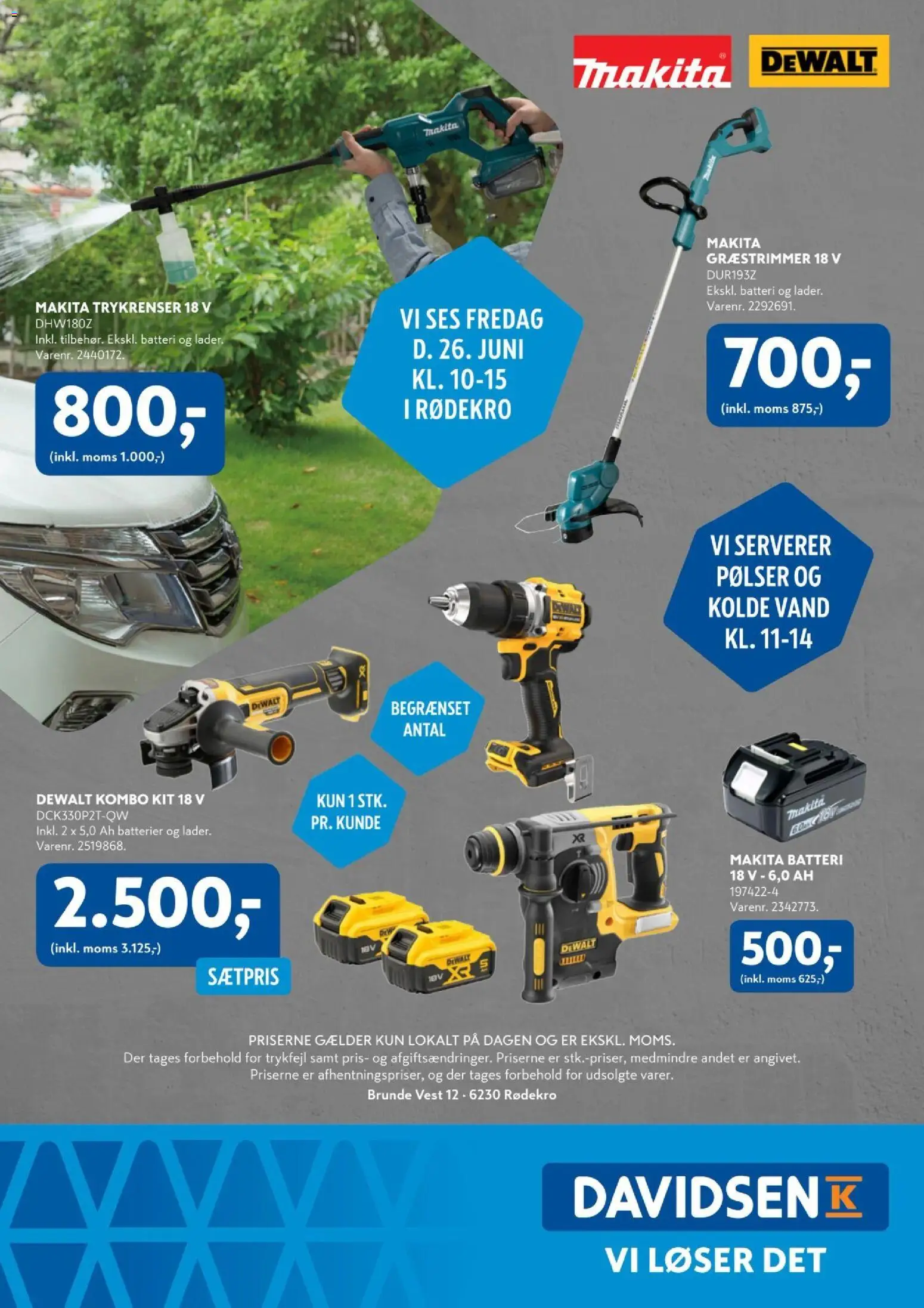 Davidsen tilbudsavis – gyldig fra 26.06.2026 | Side: 16 | Produkter: Pølser, Batterier, Vest, Batteri