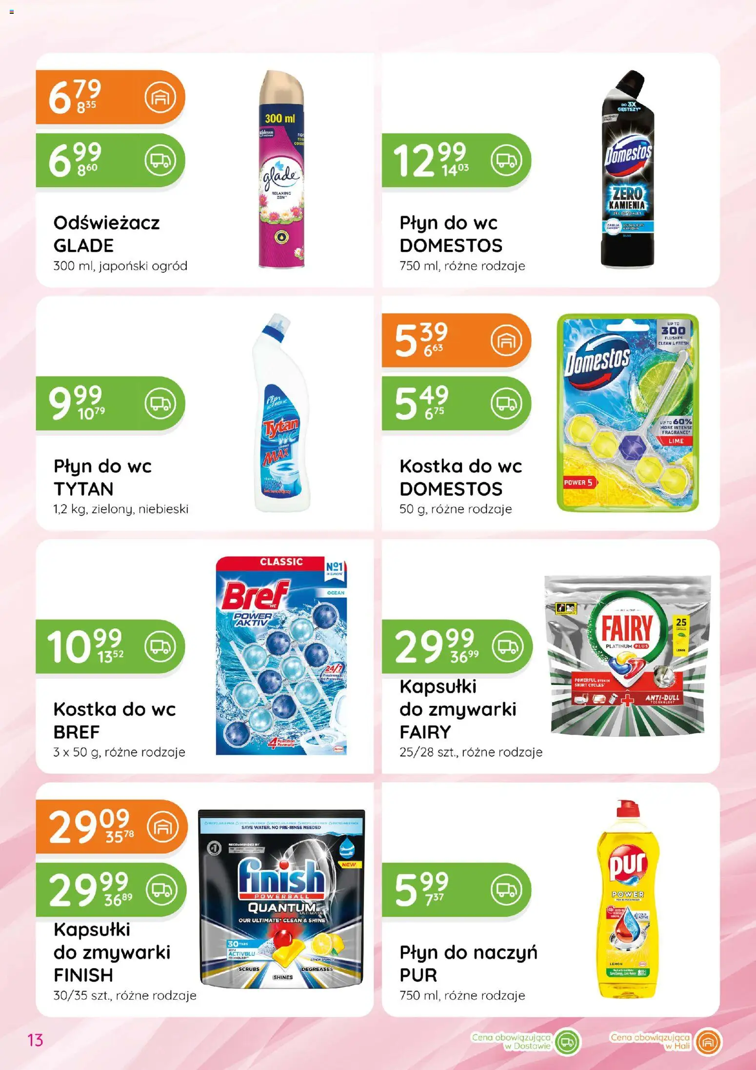 Eurocash gazetka - Katalog Chemiczny od 04.06.2026 | Strona: 13 | Produkty: Odświeżacz, Domestos, Fairy, Finish