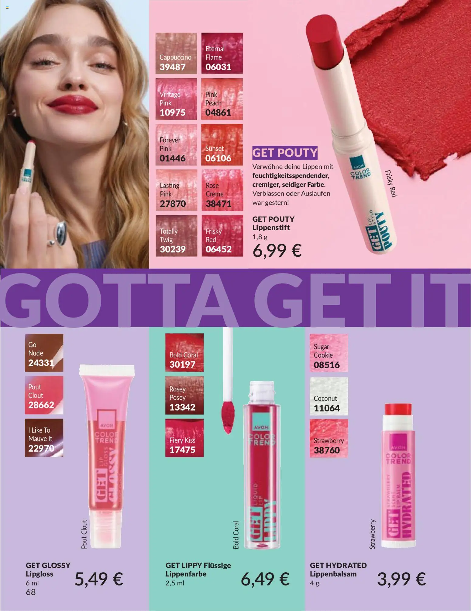AVON Katalog Mai 2026 – gültig ab 01.05.2026 | Seite: 82 | Produkte: Coral, Lipgloss, Creme, Lippenbalsam