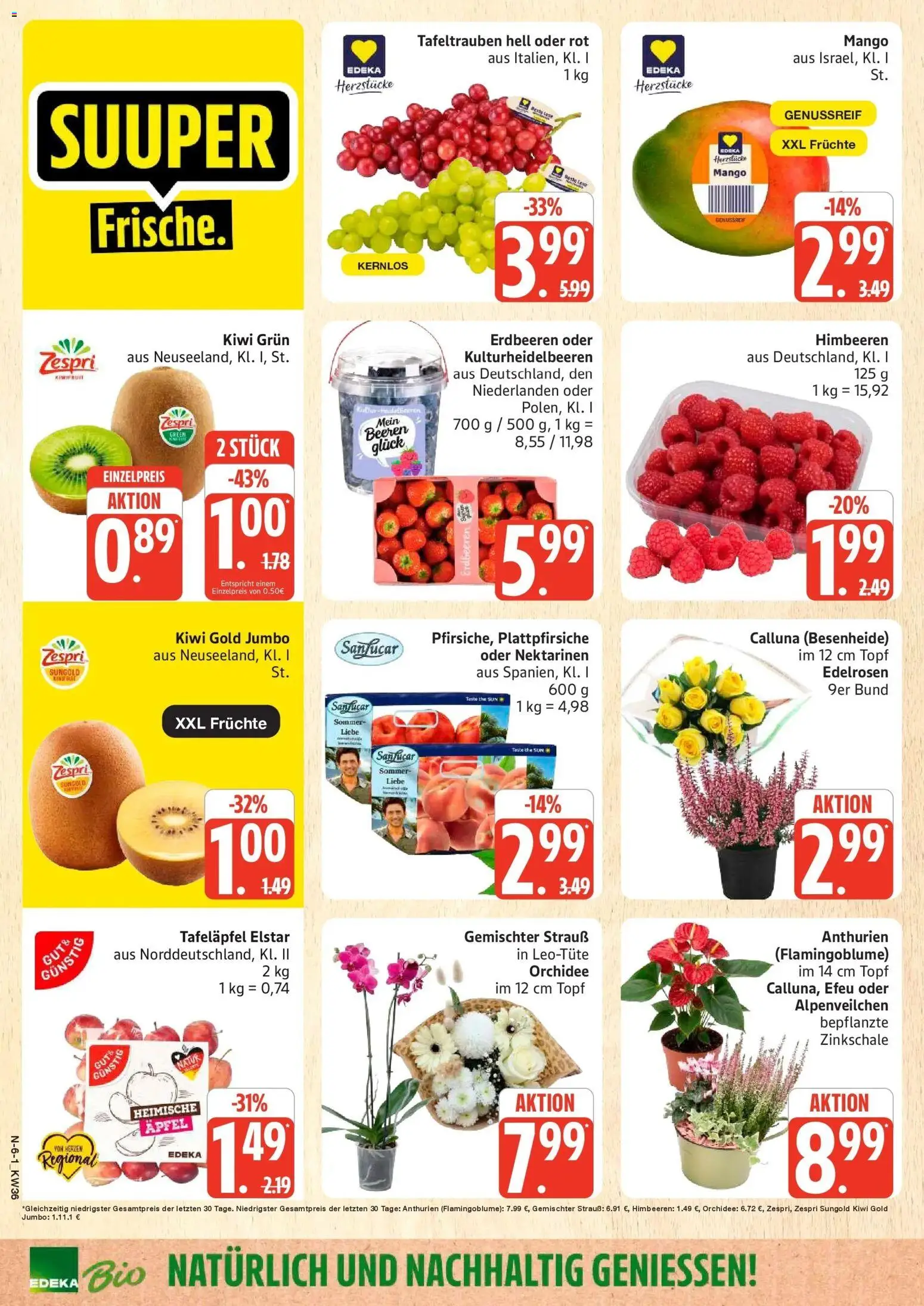 Marktkauf Prospekt Buxtehude (ab 31.08.2026) » Angebote online | Seite: 6 | Produkte: Himbeeren, Äpfel, Erdbeeren, Kiwi