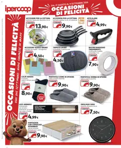 Anteprima del volantino Ipercoop volantino valido a partire dal 27/08/2026 | Pagina: 34 | Prodotti: Spugna, Coperchio, Padella, Tappeto