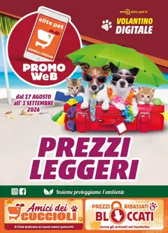 Anteprima del volantino Elite Supermercati volantino Pet valido a partire dal 17/08/2026